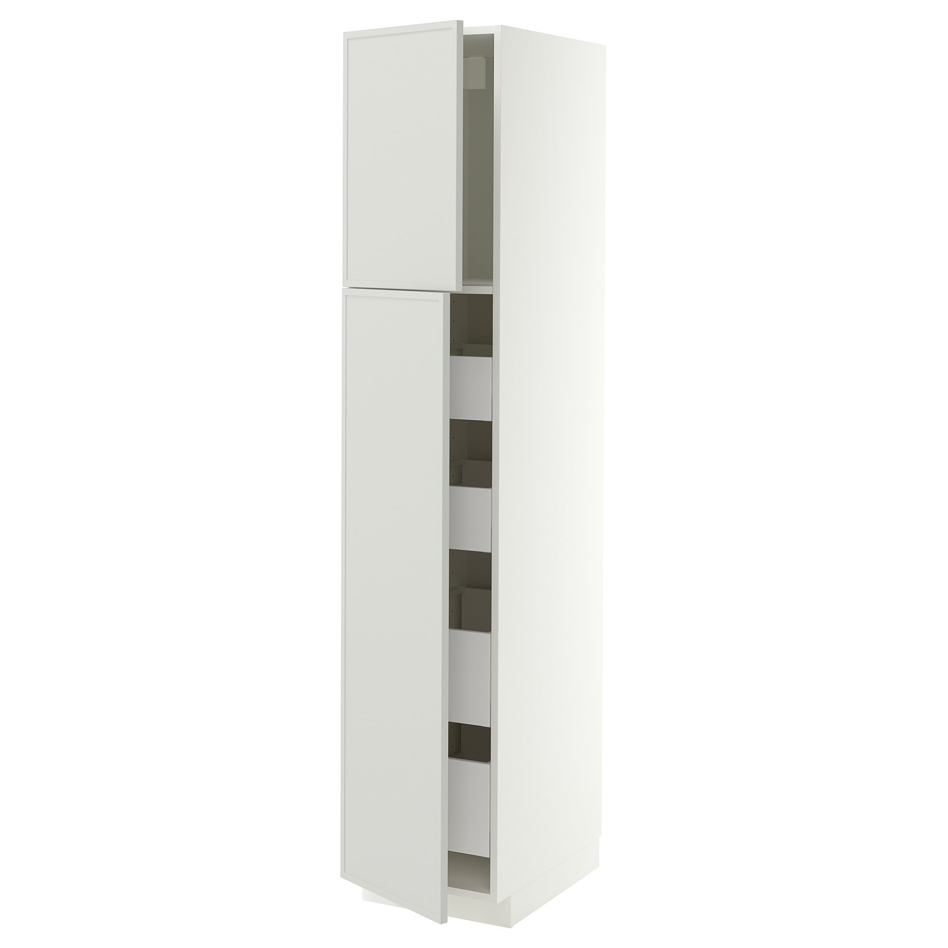 METOD, high cabinet with 2 doors/4 drawers, 40x60x200 cm, 596.048.71