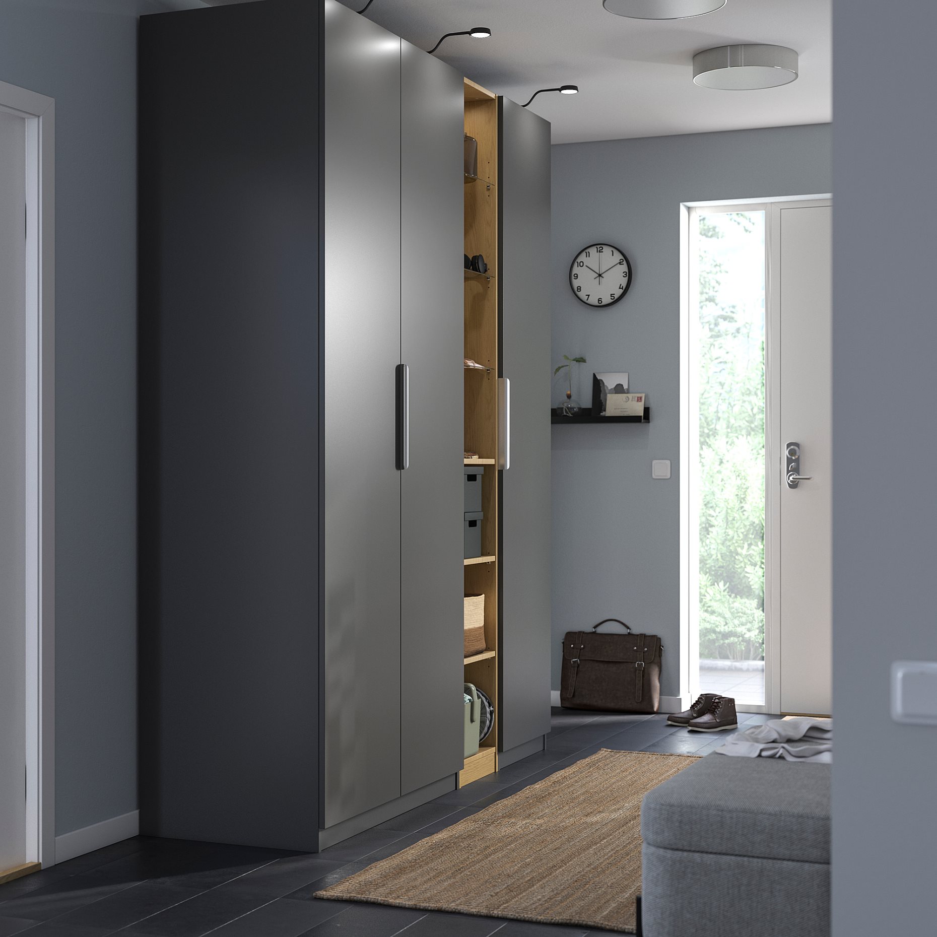 PAX/FORSAND, συνδυασμός ντουλάπας, 185x60x236 cm, 596.072.66