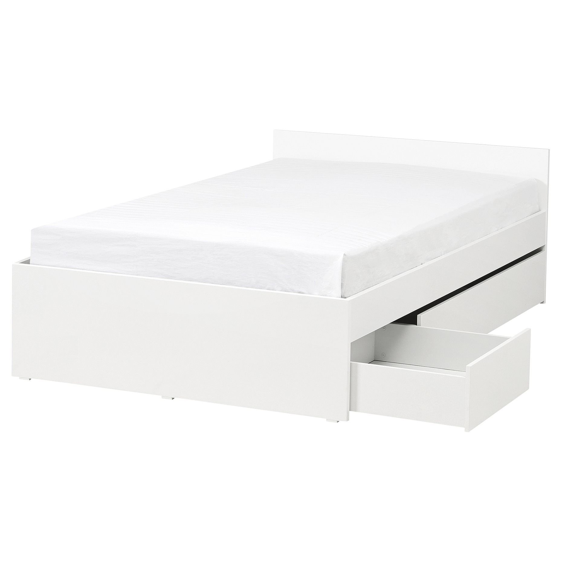 VIHALS, bed frame with 2 storage boxes, 140x200 cm, 596.347.26
