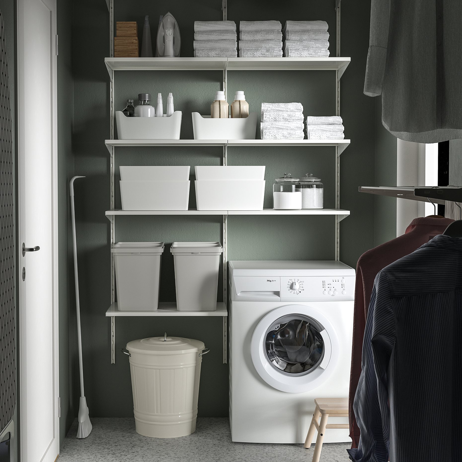 KNODD, Καλάθι σκουπιδιών με καπάκι, 600.456.56