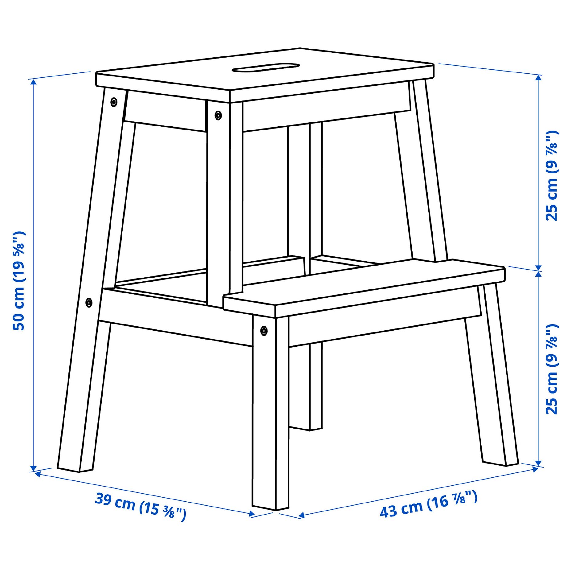 BEKVÄM, step stool, 601.788.87