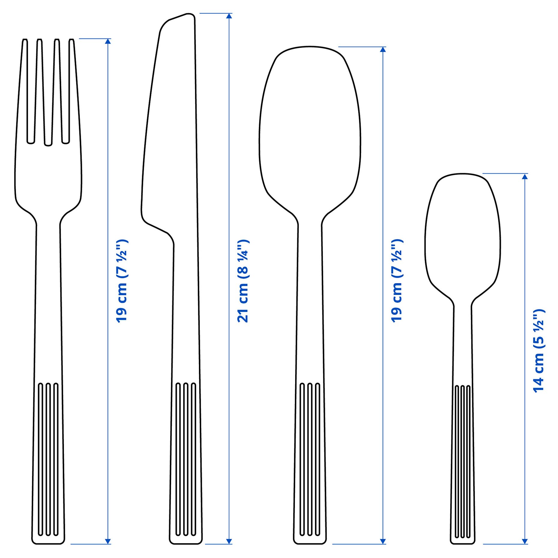 JUSTERA, 24-piece cutlery set, 602.589.64
