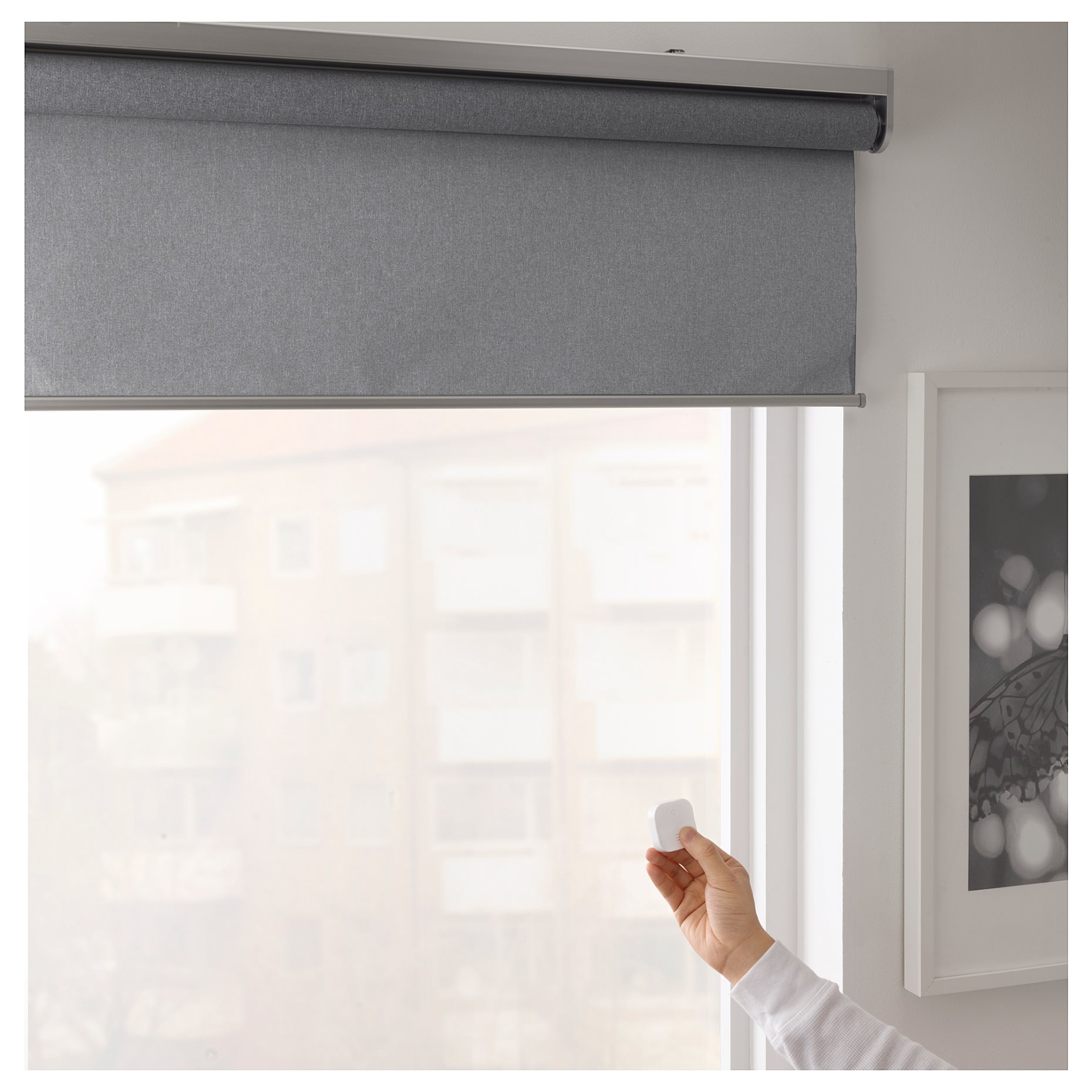 FYRTUR, block-out roller blind wireless/battery-operated, 604.081.81