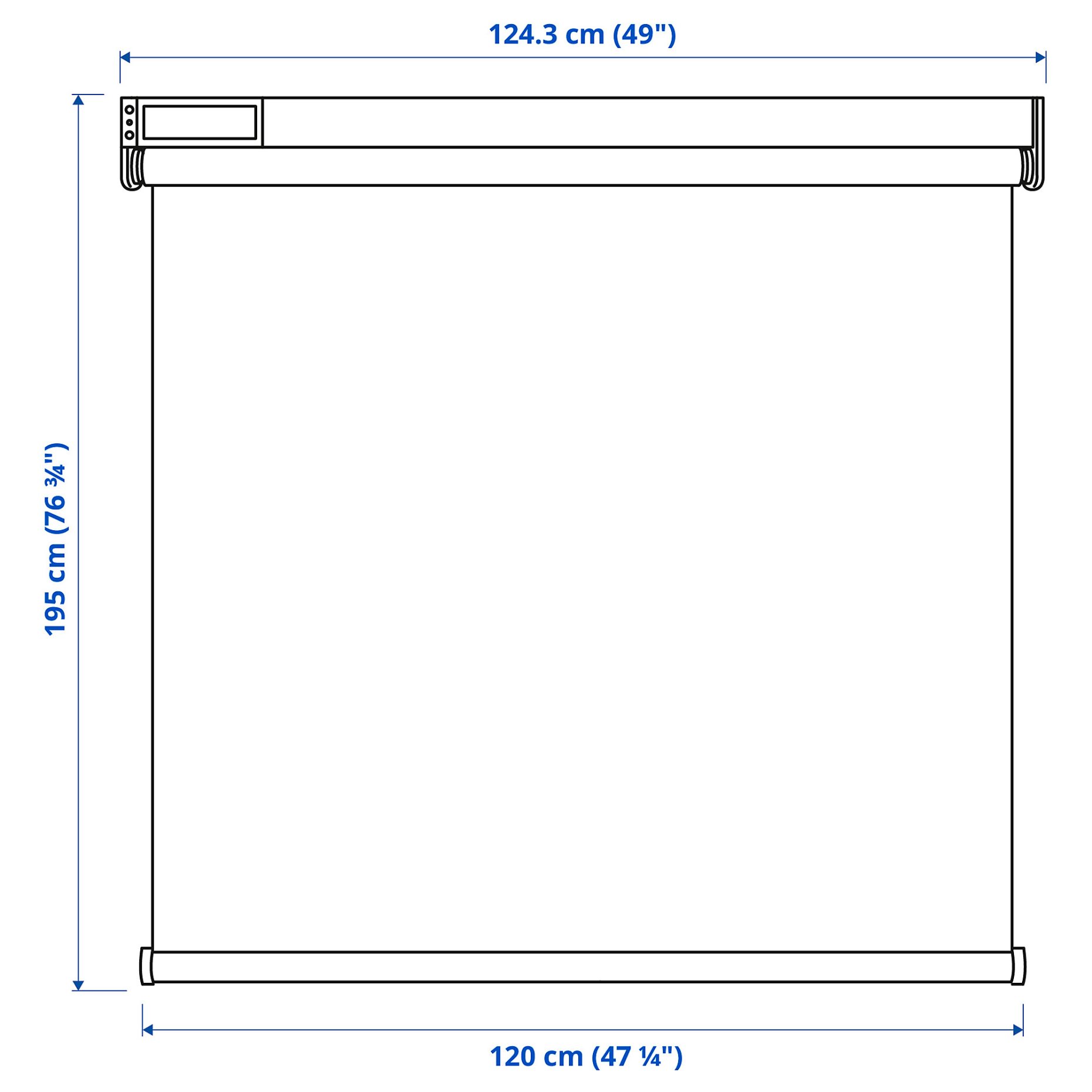 FYRTUR, block-out roller blind wireless/battery-operated, 604.081.81