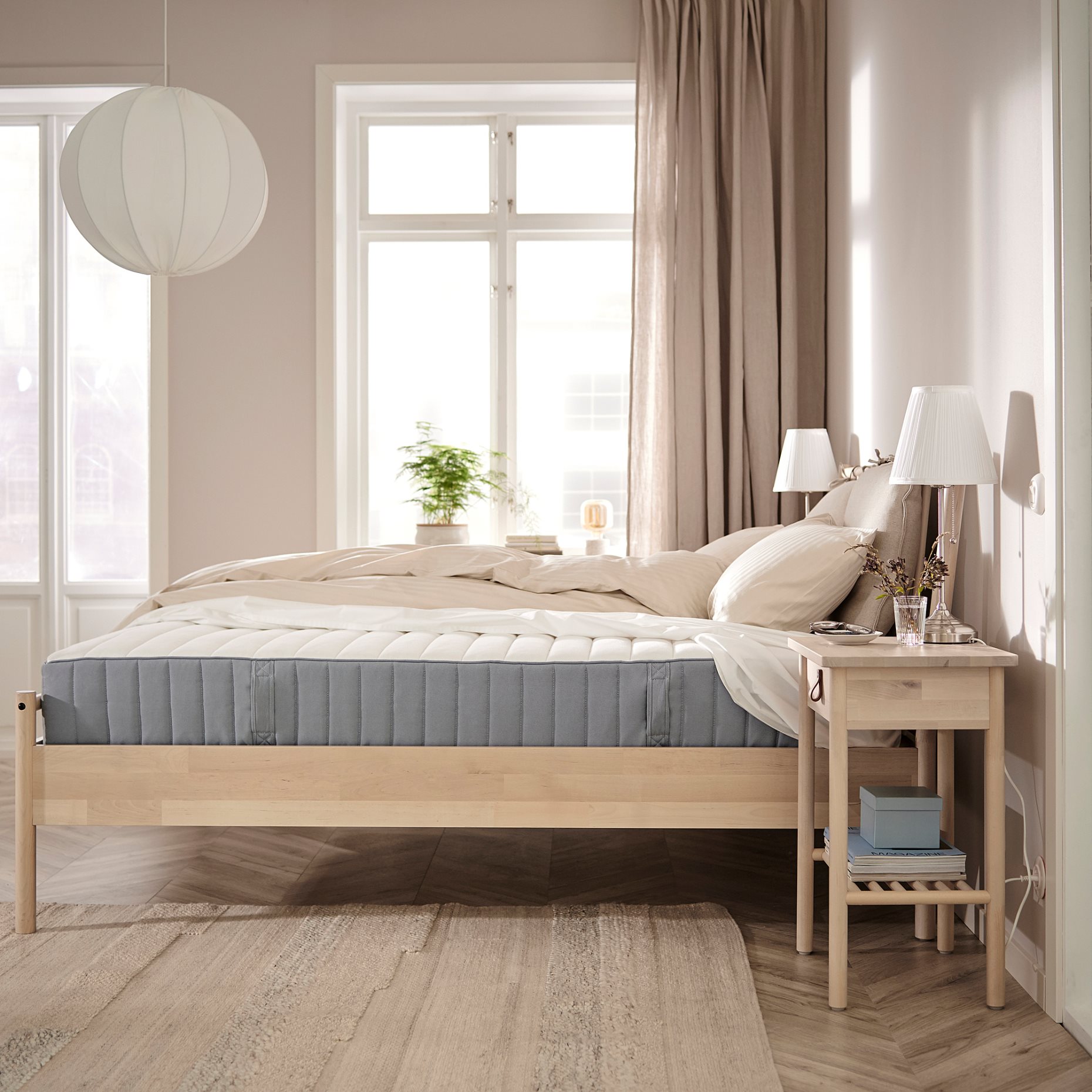 VALEVÅG, pocket sprung mattress/extra firm, 90x200 cm, 604.700.26