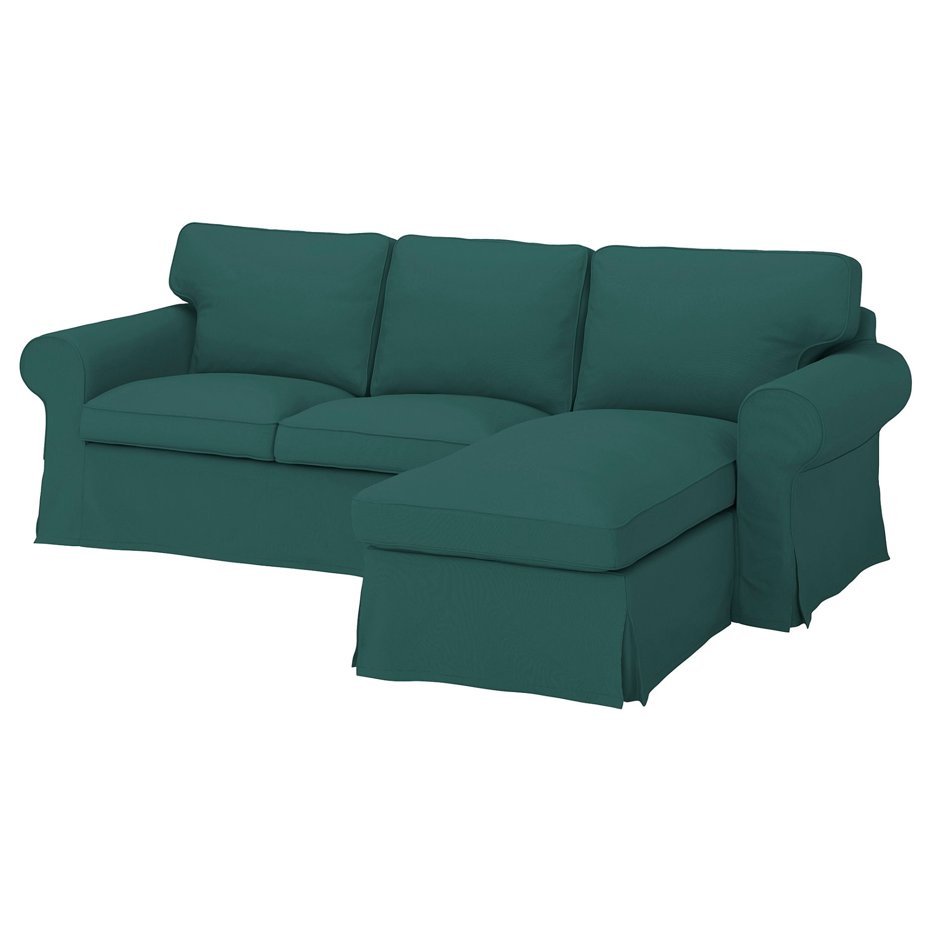 EKTORP, cover for 3-seat sofa with chaise longue, 604.726.38