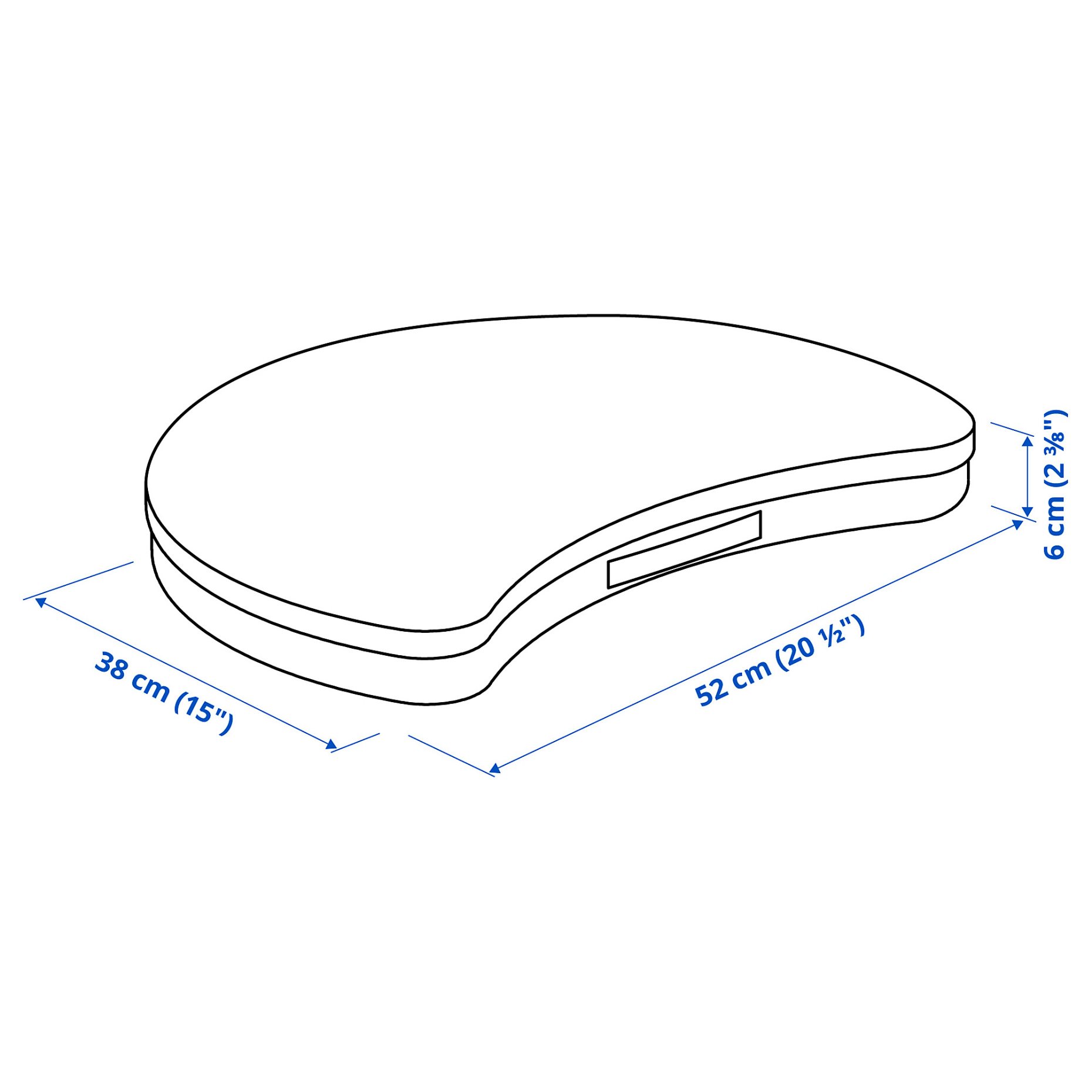 ÖJULF, laptop support, 52x38 cm, 605.563.22