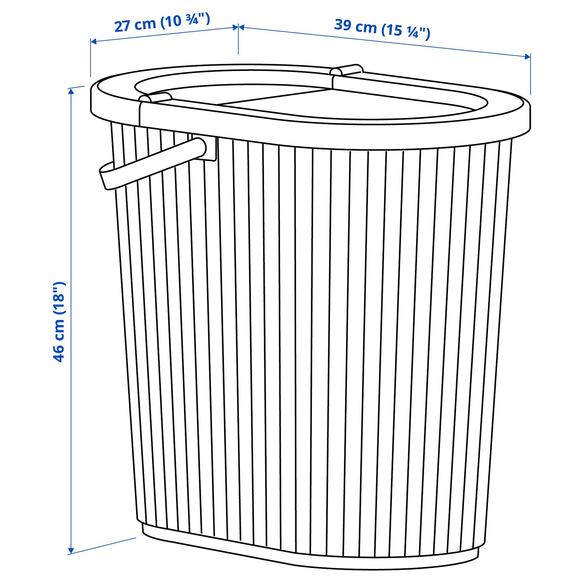 DAMMANG, bin with lid, 26 l, 605.599.76