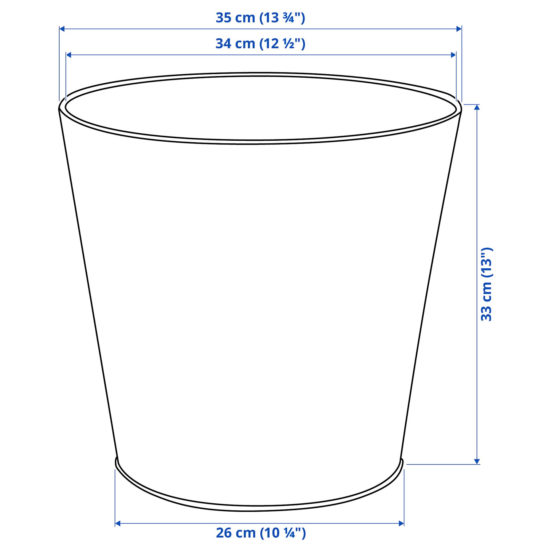 VITLÖK, plant pot/in/outdoor, 32 cm, 605.607.10