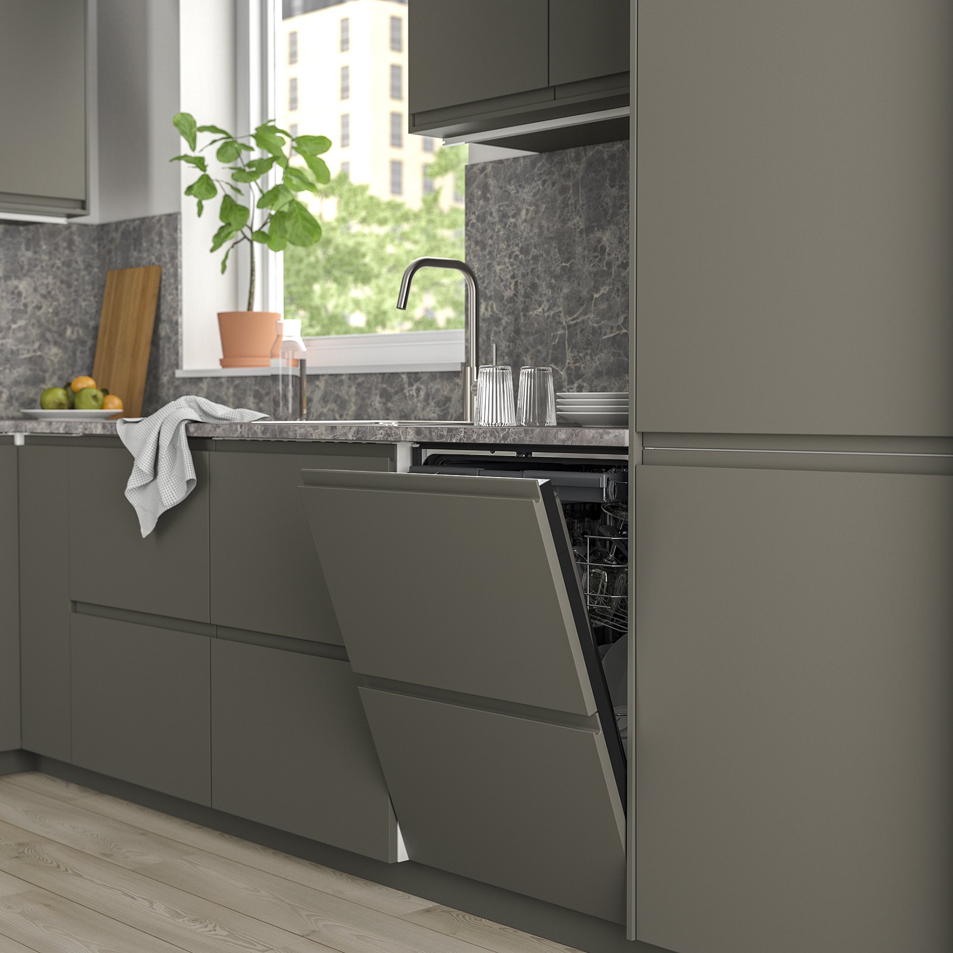 OSTVEDA, integrated dishwasher/IKEA 500, 60 cm, 605.681.41