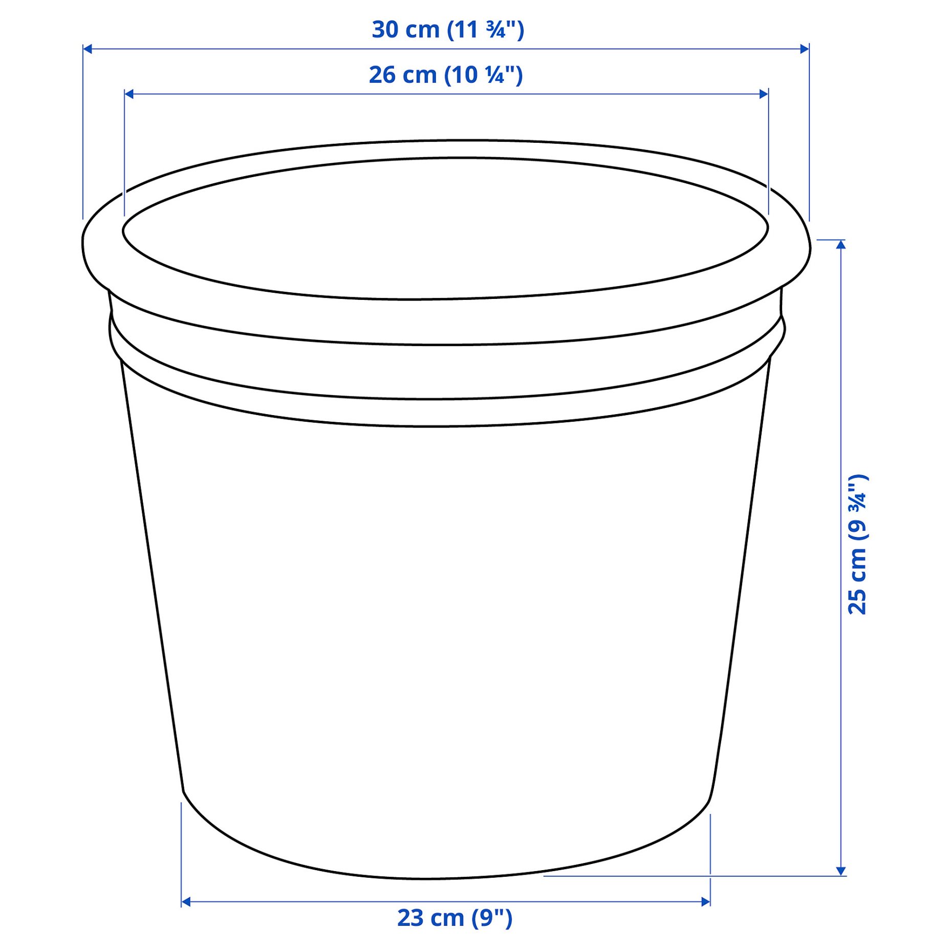 CURRYBLAD, plant pot outdoor, 26 cm, 605.847.87