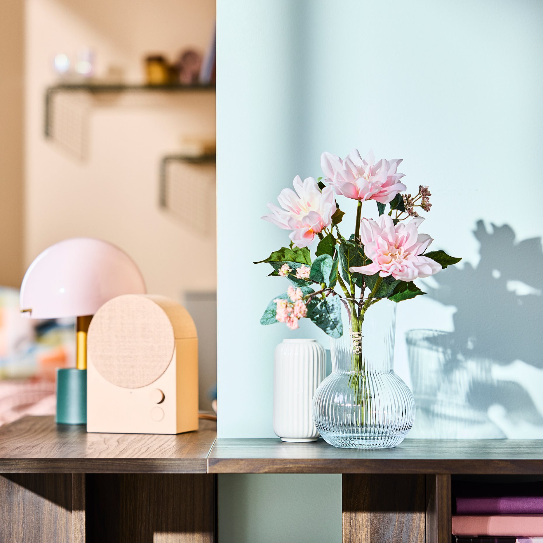 SMYCKA, artificial flower/in/outdoor/Dahlia, 30 cm, 605.871.73