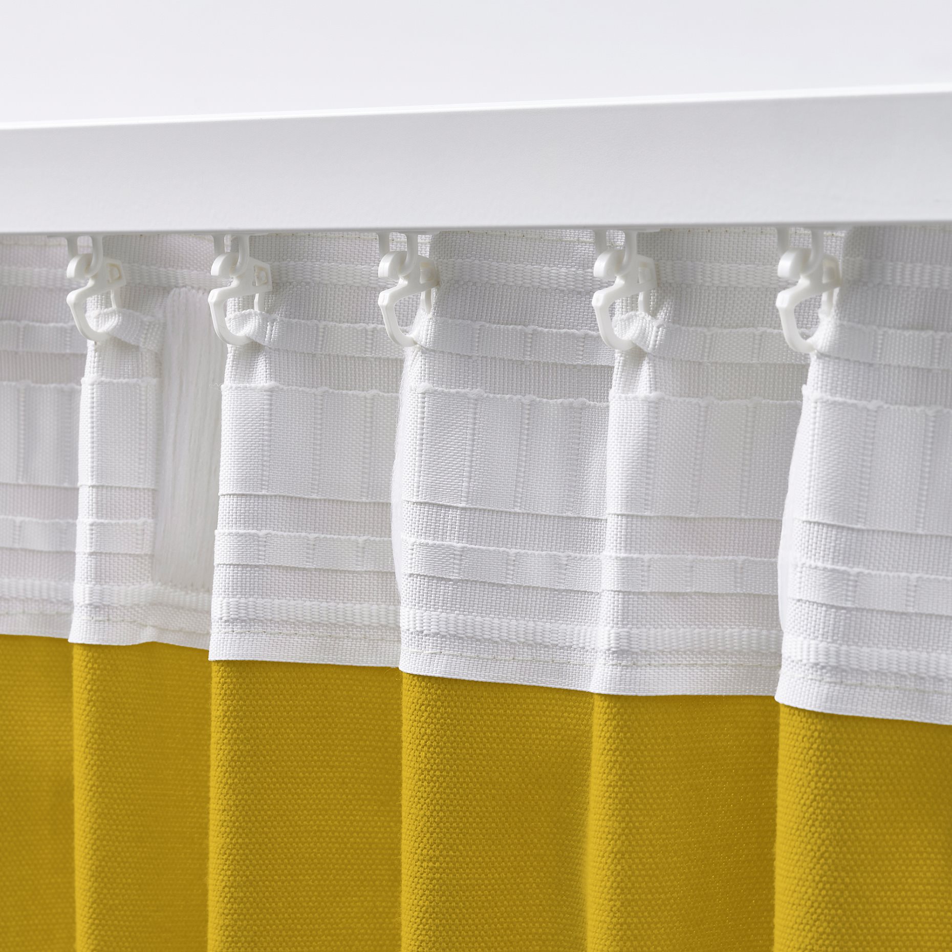 GINSTMOTT, curtains with heading tape/1 pair, 145x300 cm, 605.971.86