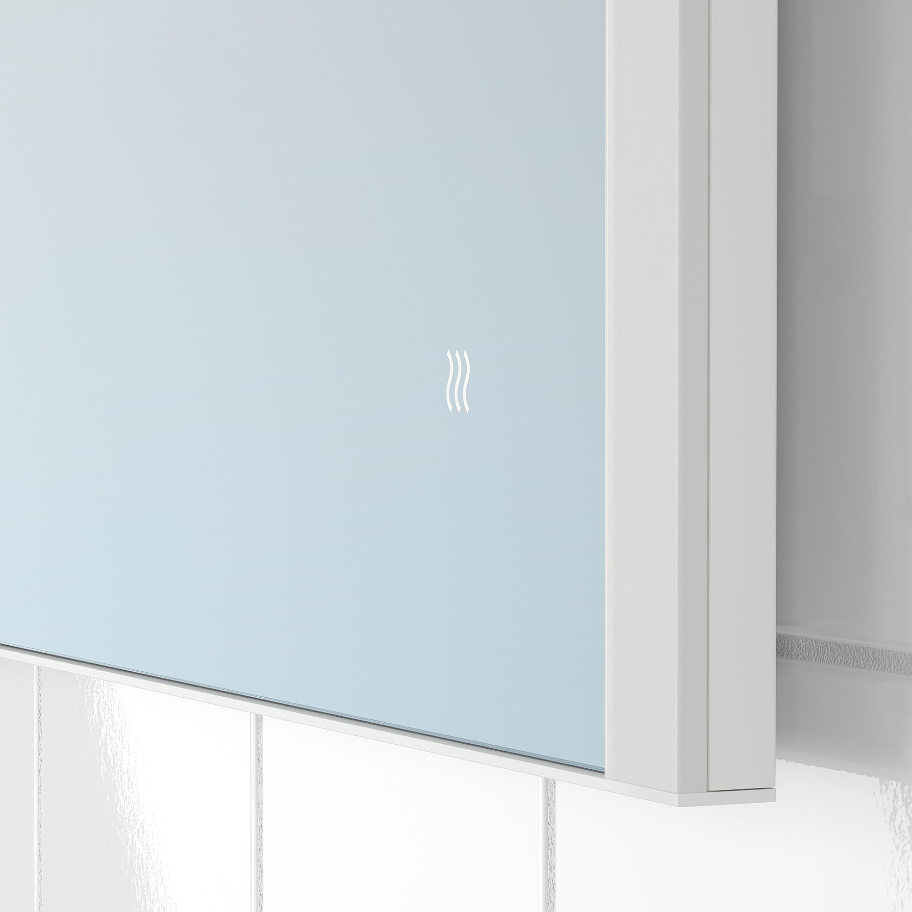 KÄRRSJÖN, mirror with integrated lighting/anti-fog, 60x80 cm, 606.133.94