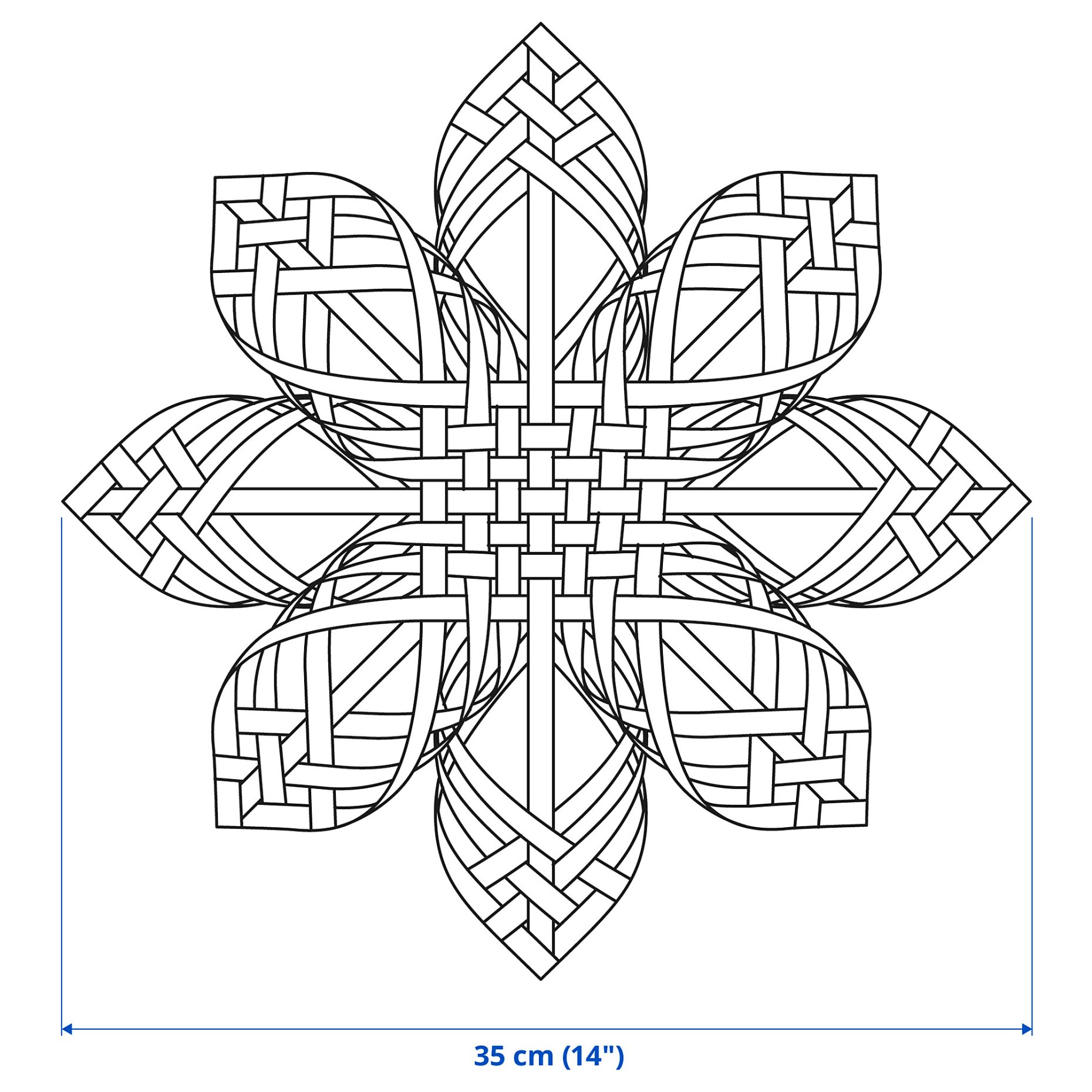 STRÅLA, lamp shade, 35 cm, 606.135.63