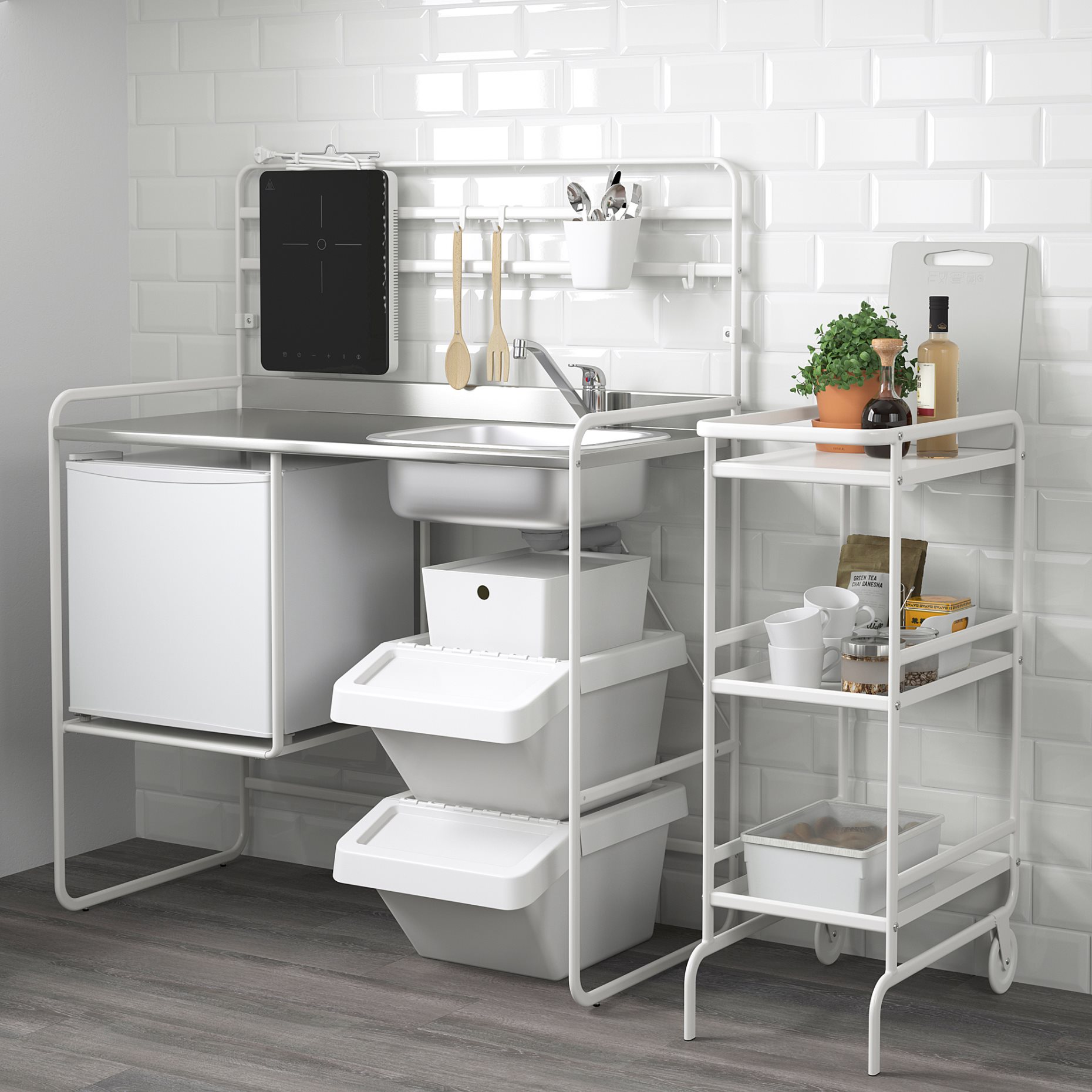 SUNNERSTA, table with 2 chairs and bench, outdoor, 691.396.84