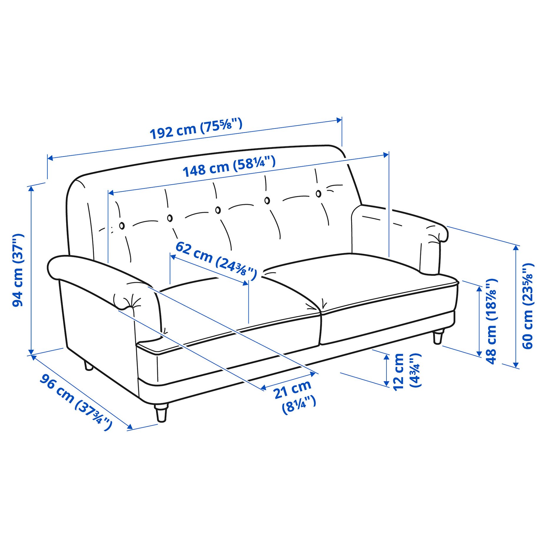 ESSEBODA, 2-seat sofa, 694.434.58