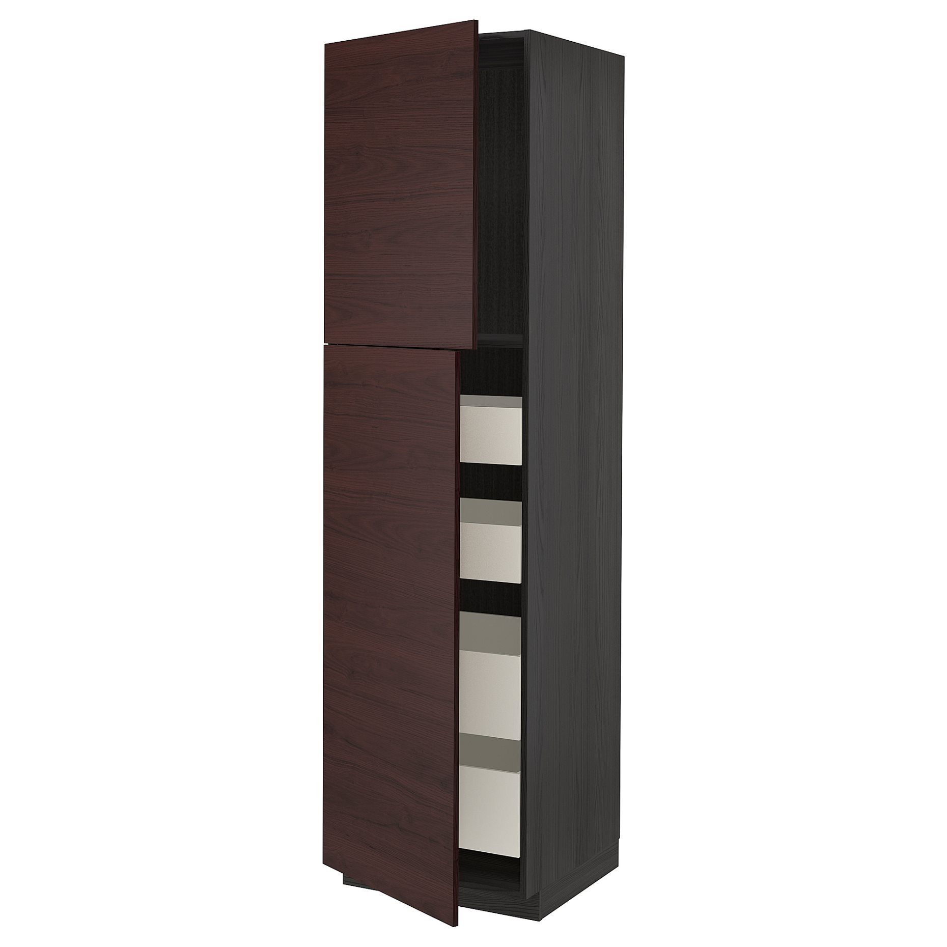 METOD/MAXIMERA, high cabinet with 2 doors/4 drawers, 60x60x220 cm, 694.522.35