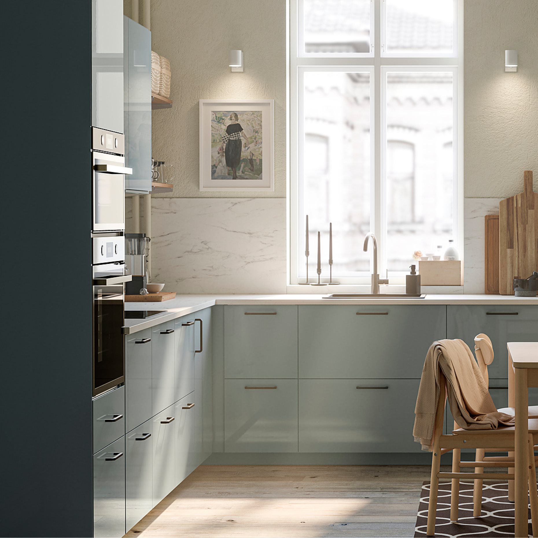 METOD, wall cabinet, 40x40 cm, 694.788.10