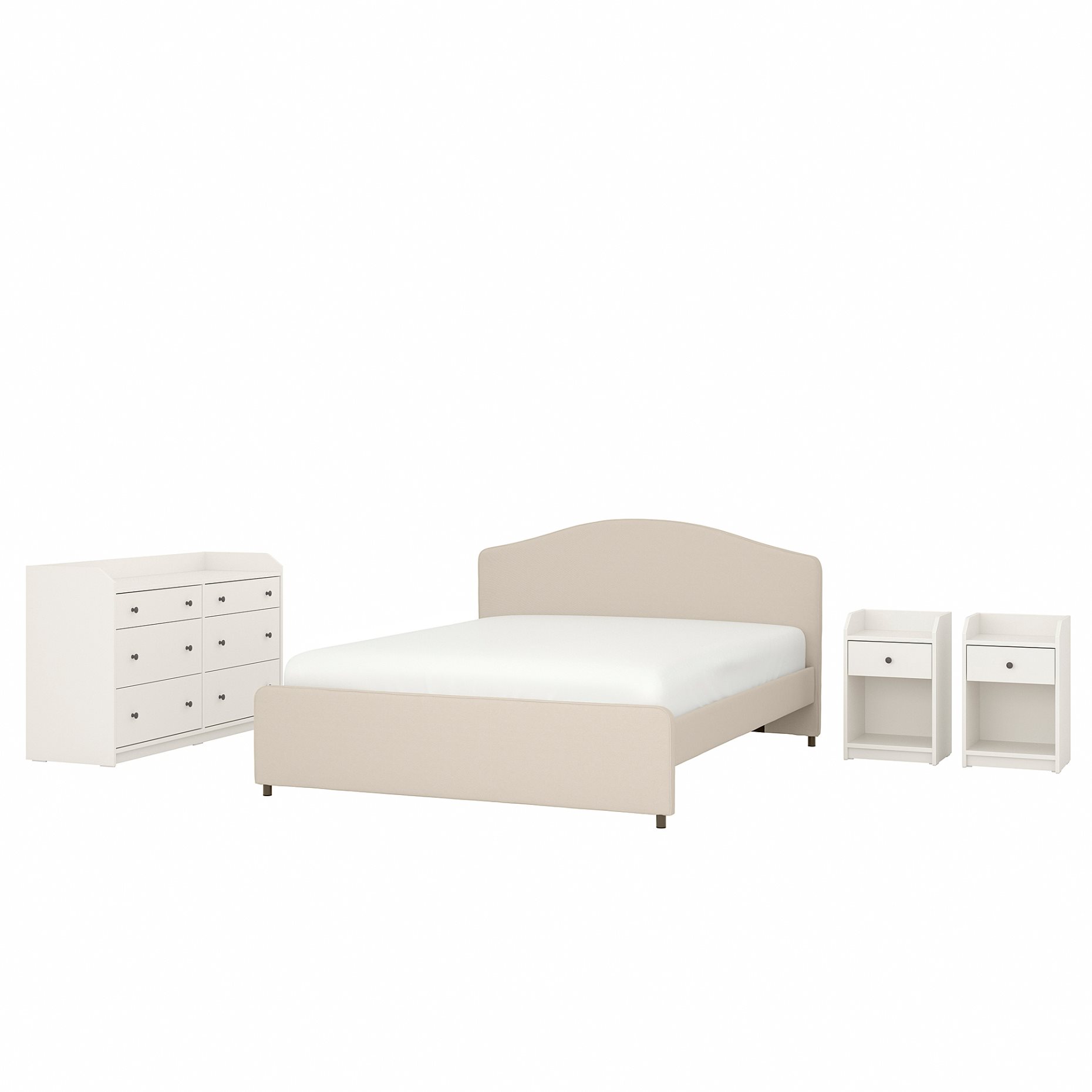 HAUGA, bedroom furniture/set of 4, 140x200 cm, 694.860.61