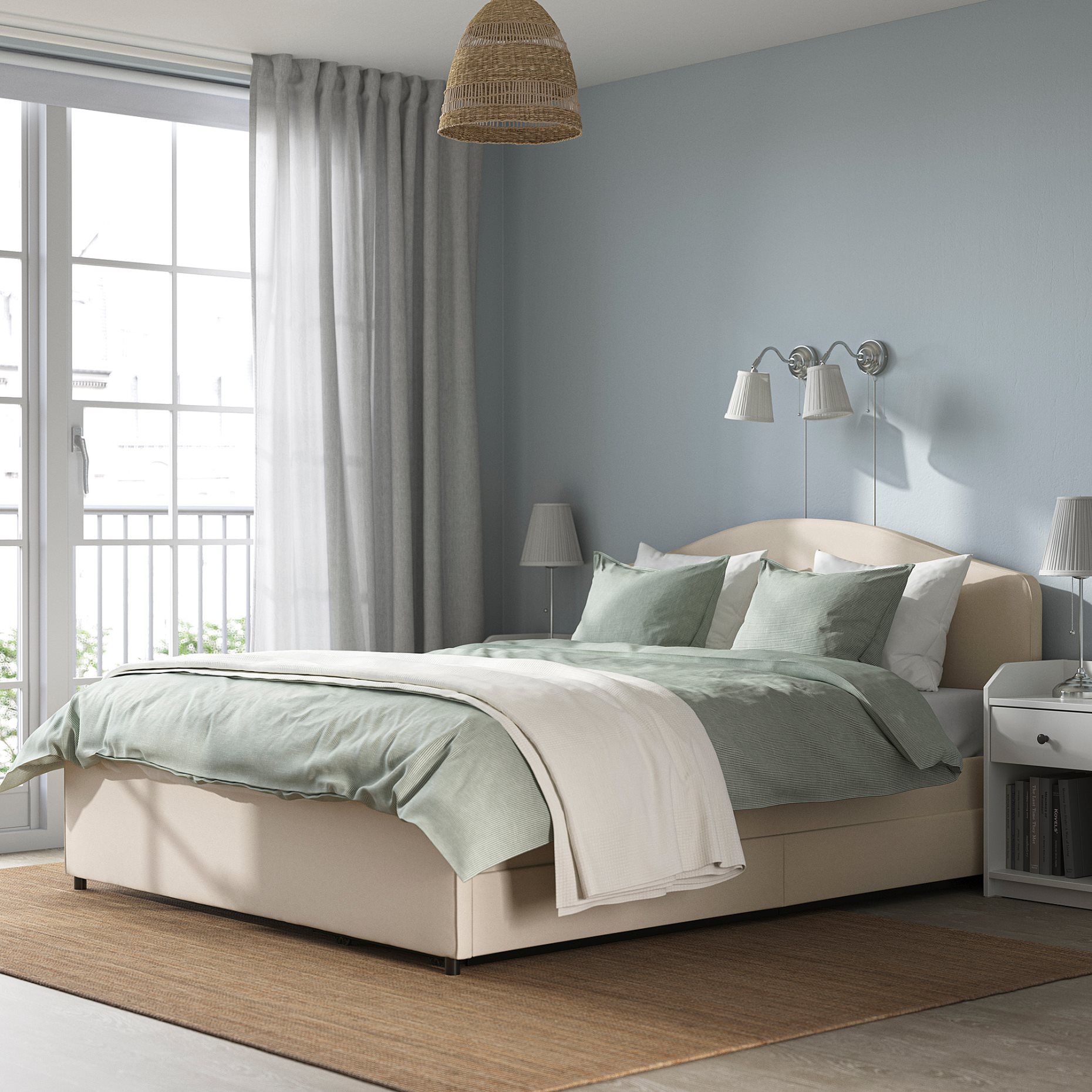 HAUGA, bedroom furniture/set of 4, 140x200 cm, 694.860.61