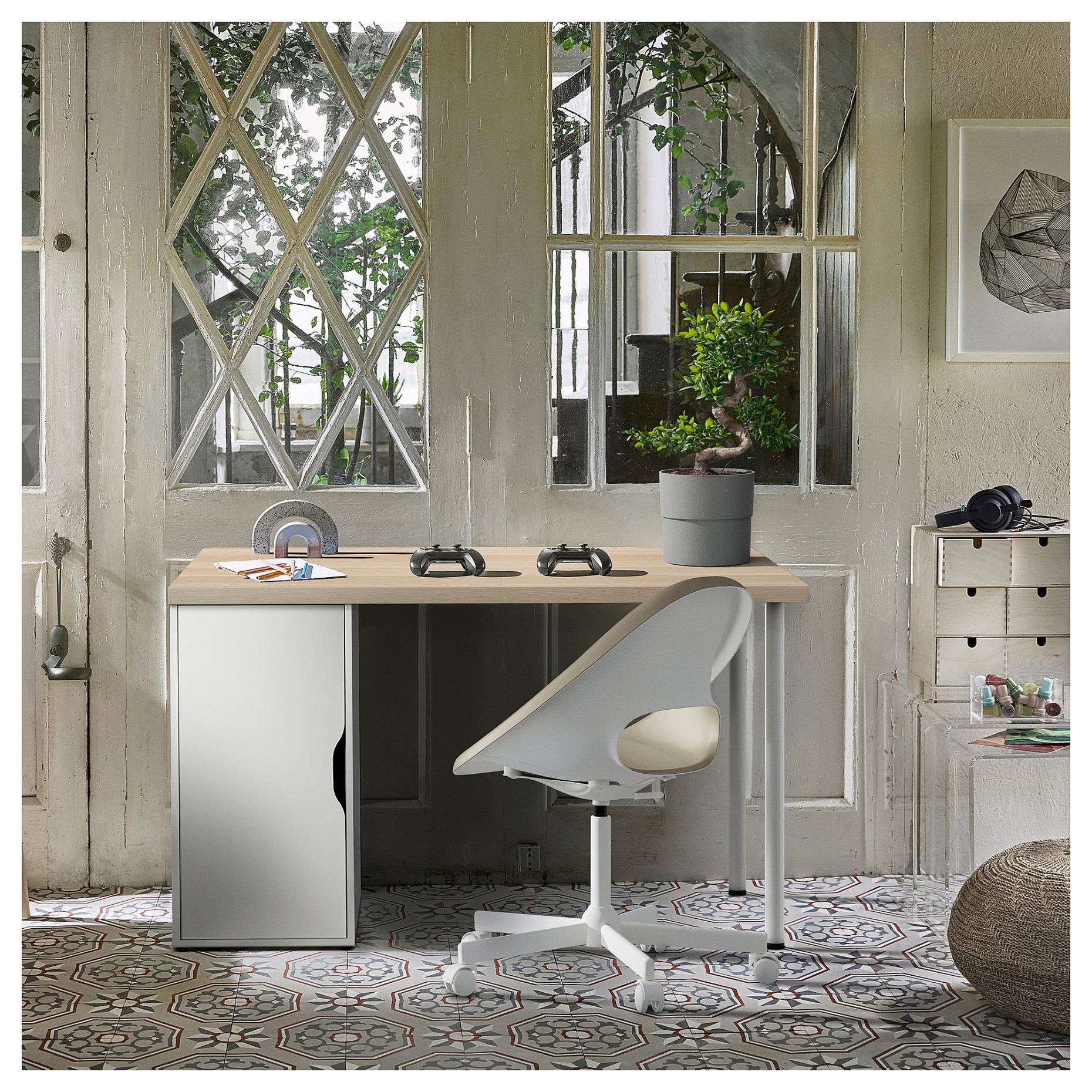 LAGKAPTEN/ALEX, desk, 120x60 cm, 695.214.46