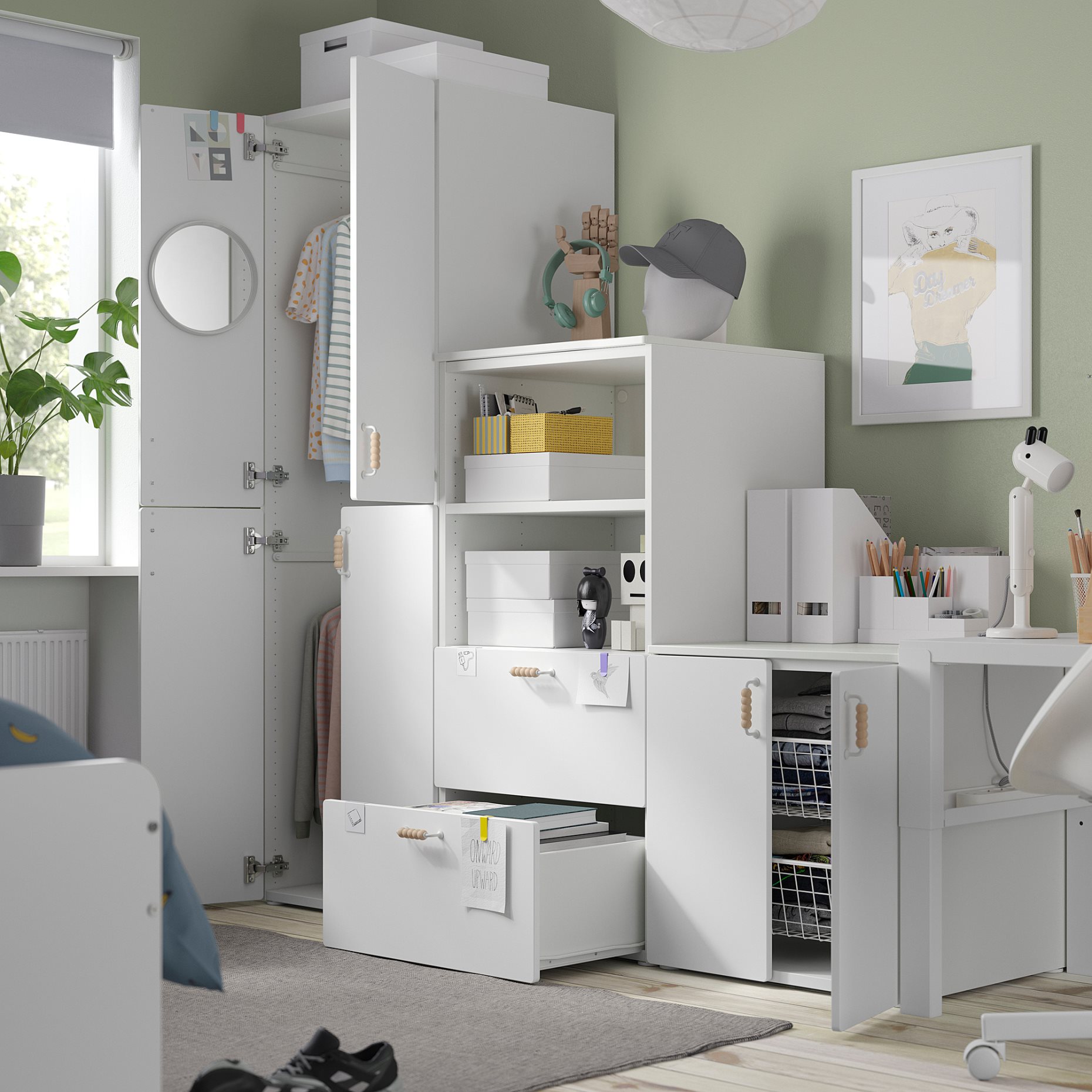 SMASTAD/PLATSA, storage combination, 180x57x181 cm, 695.464.80