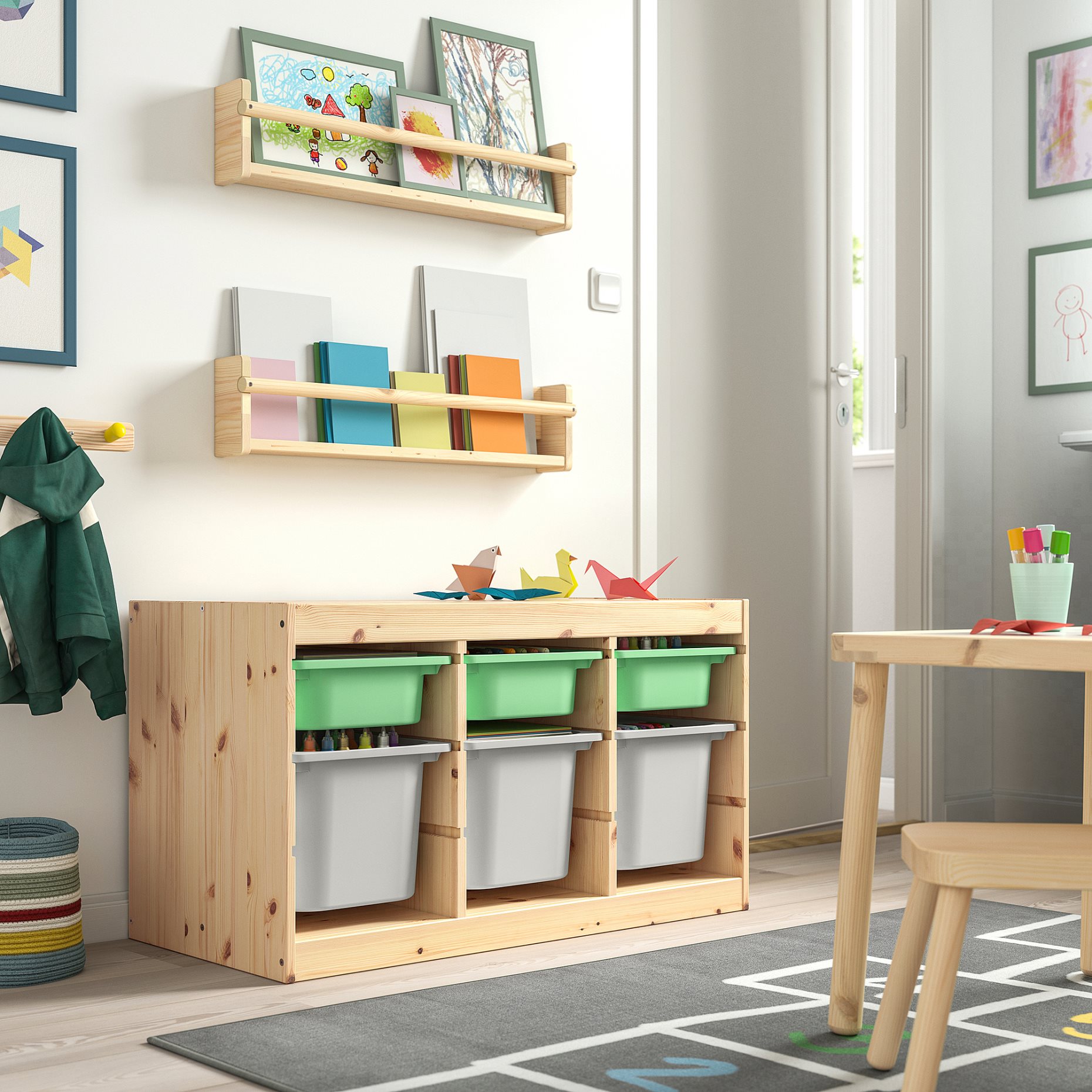 TROFAST, storage combination with boxes, 93x44x52 cm, 695.749.39