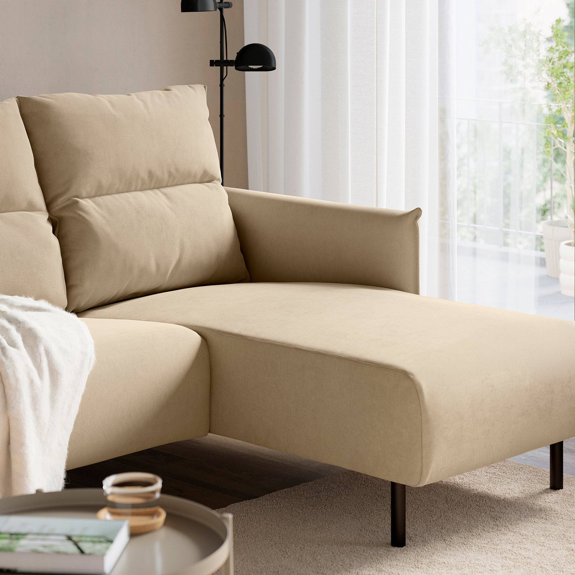 MANNARP, 4 θέσιος καναπές με σεζλόνγκ, 696.040.74