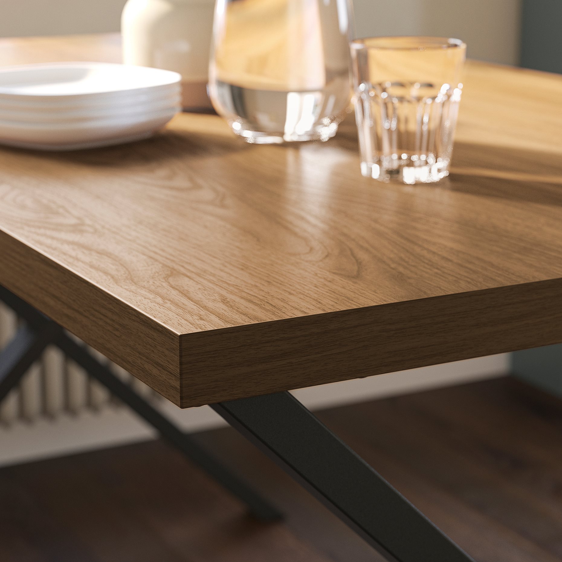 SKÅLSTA, τραπέζι και 4 καρέκλες, 140x80 cm, 696.090.00