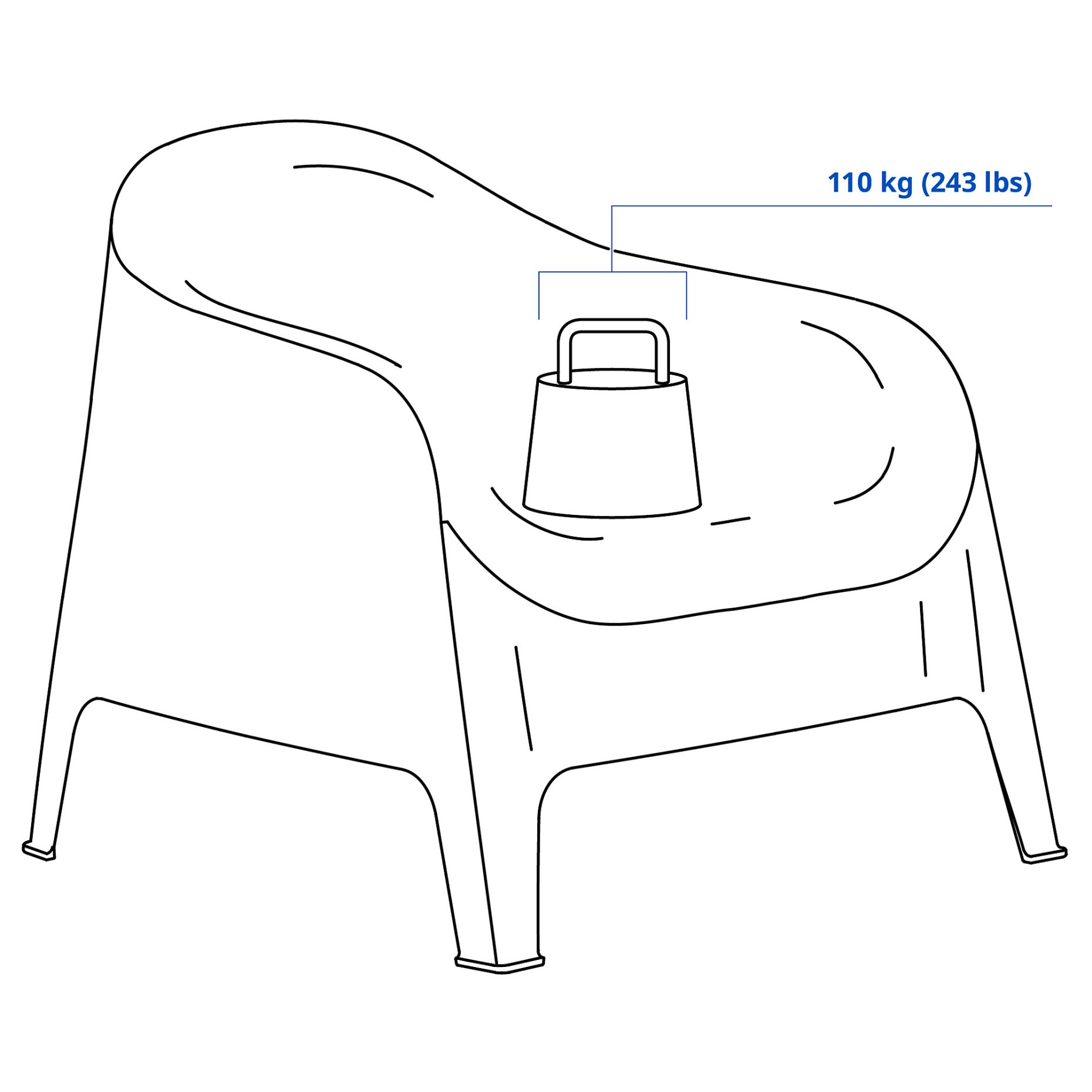SKARPÖ, armchair, outdoor, 702.341.85