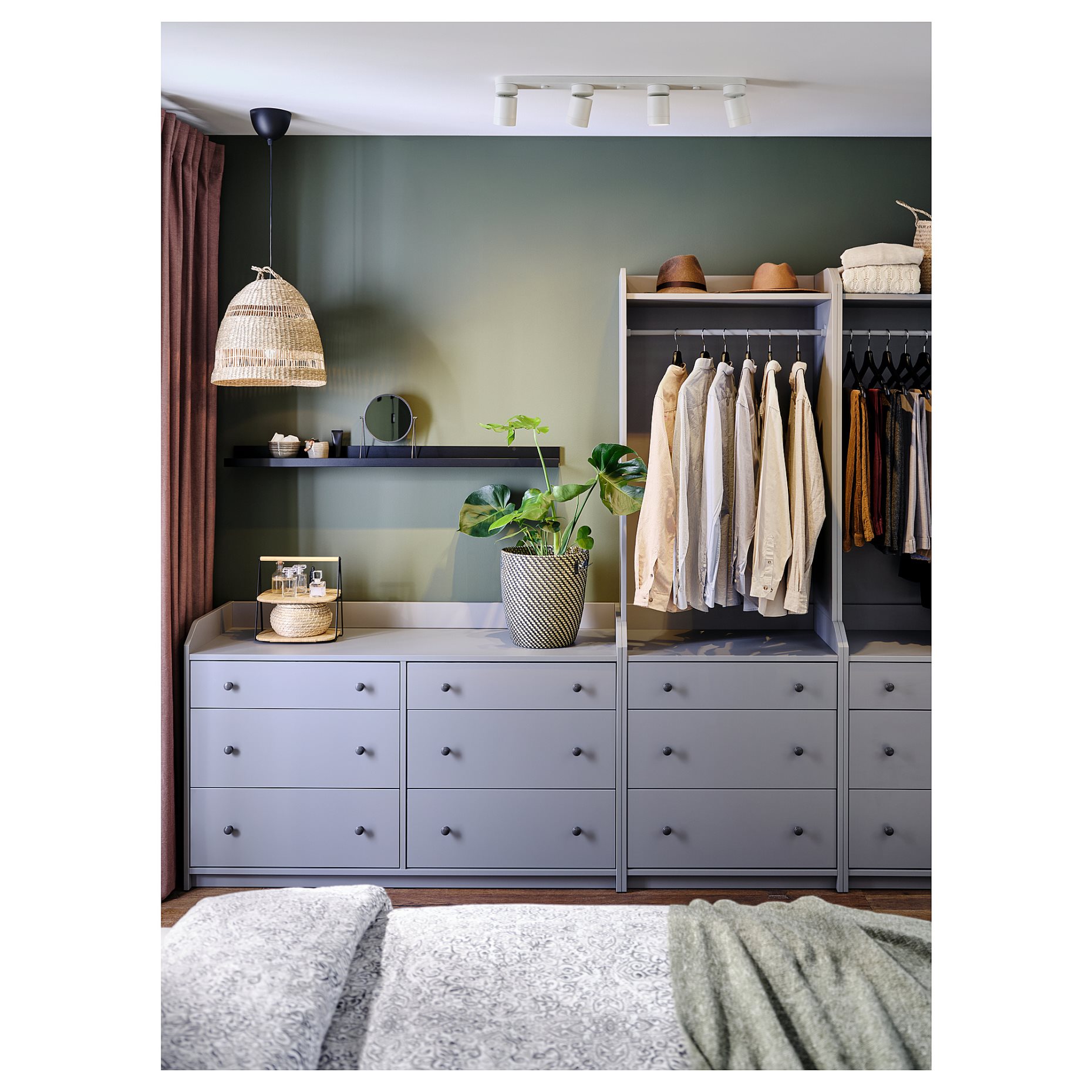 NYMÅNE, ceiling spotlight with 4 spots, 703.377.01