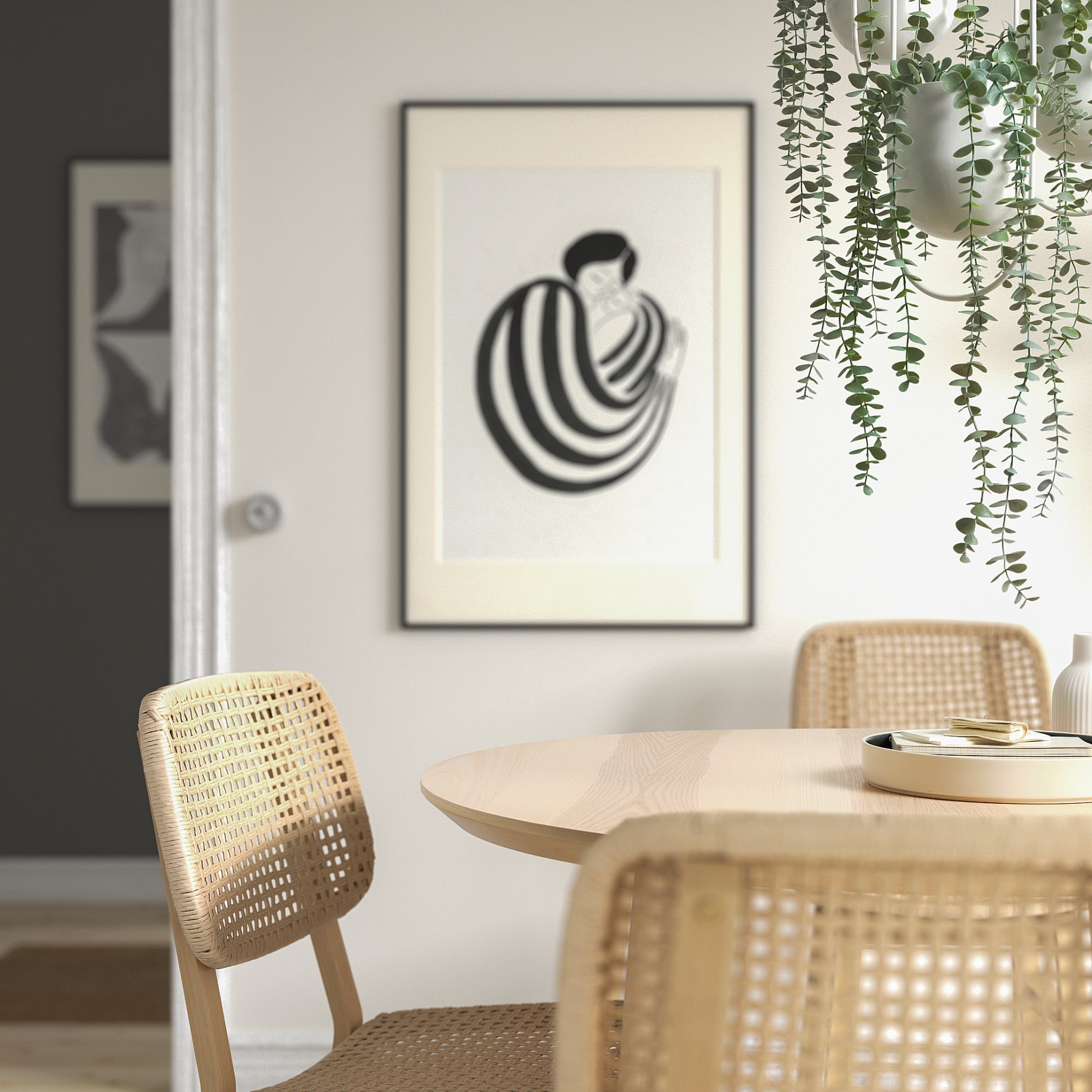 FEJKA, τεχνητό φυτό σε γλάστρα εσωτ./εξωτ. χώρου κρεμαστό/ευκάλυπτος, 9 cm, 704.668.11