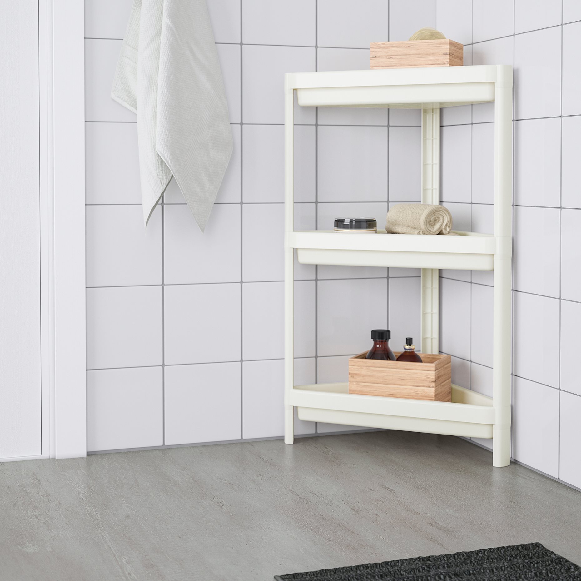 VESKEN, corner shelf unit, 704.710.92