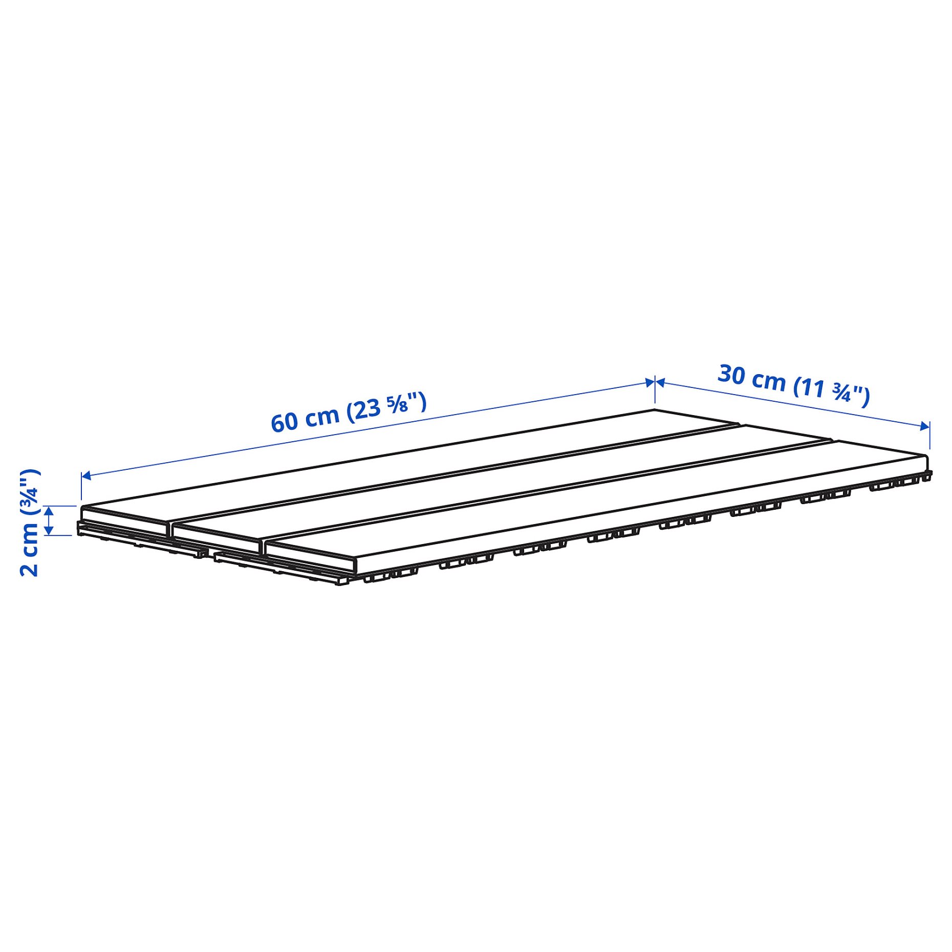 UTLÄNGAN, floor decking outdoor/ 5 pack, 0.90 m², 704.804.16