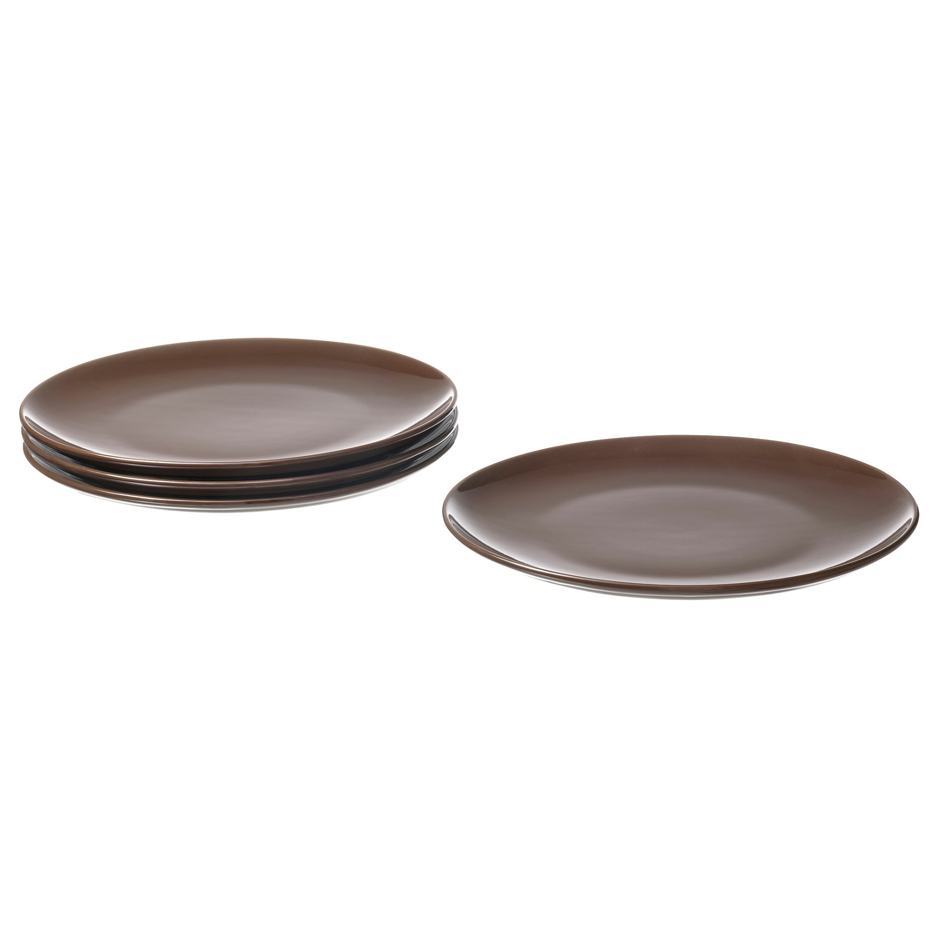 FÄRGKLAR, plate/glossy 4 pack, 26 cm, 704.854.47