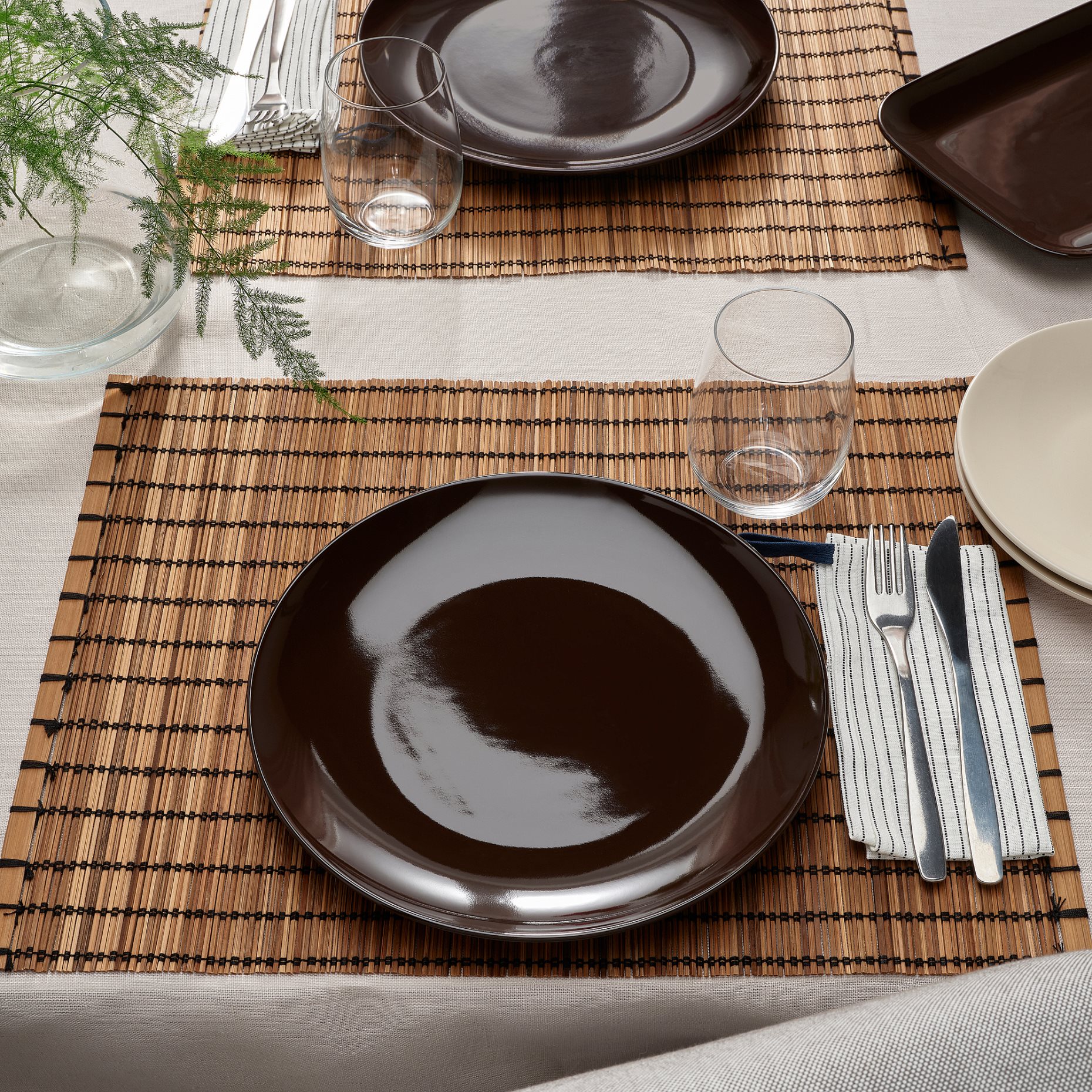 FÄRGKLAR, plate/glossy 4 pack, 26 cm, 704.854.47