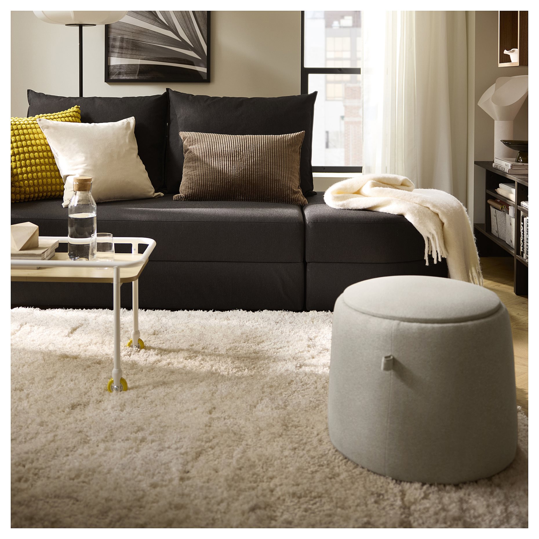 VOLLERSLEV, χαλί ψηλό πέλος, 133x195 cm, 704.925.70