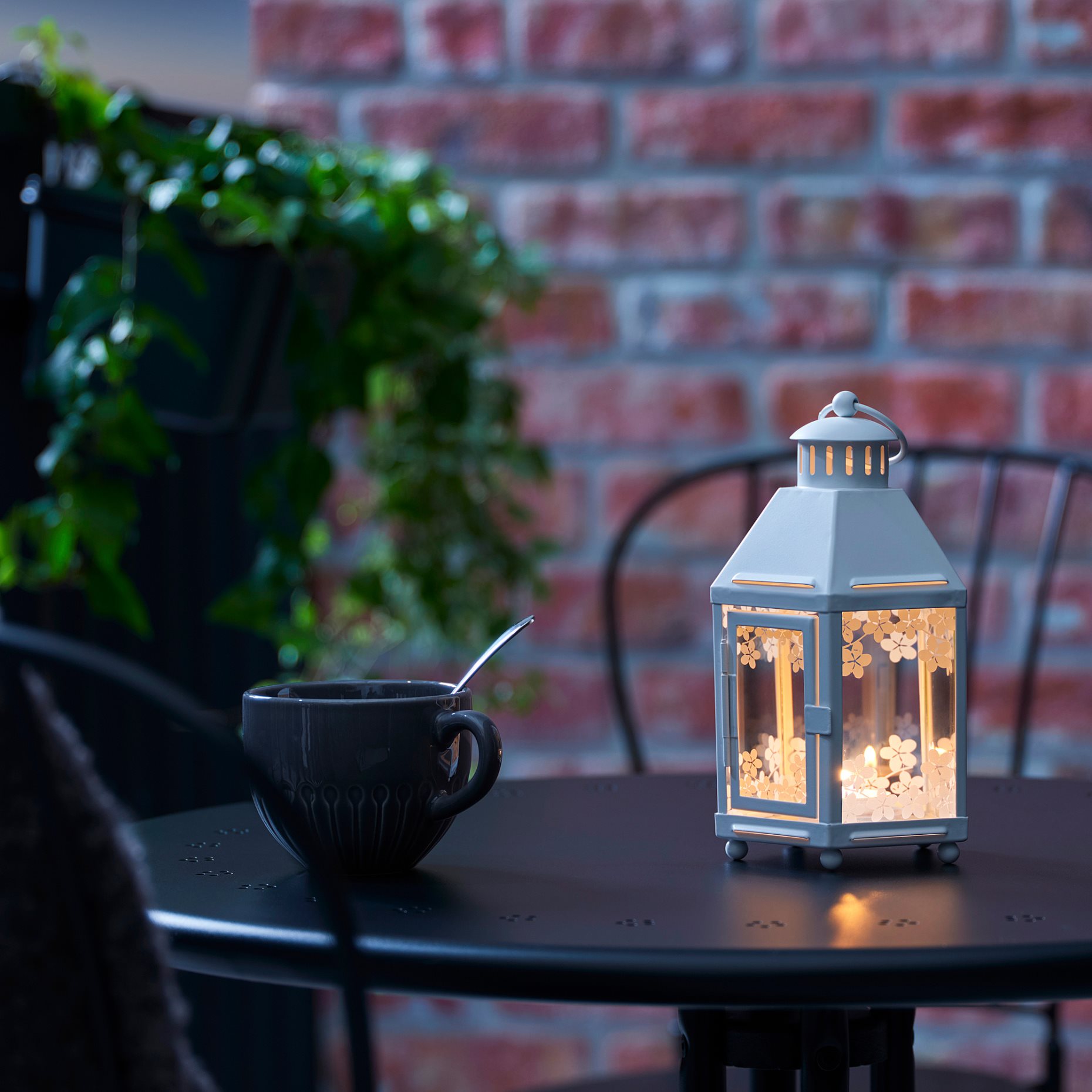 KRINGSYNT, lantern for tealight in/outdoor, 21 cm, 705.097.02