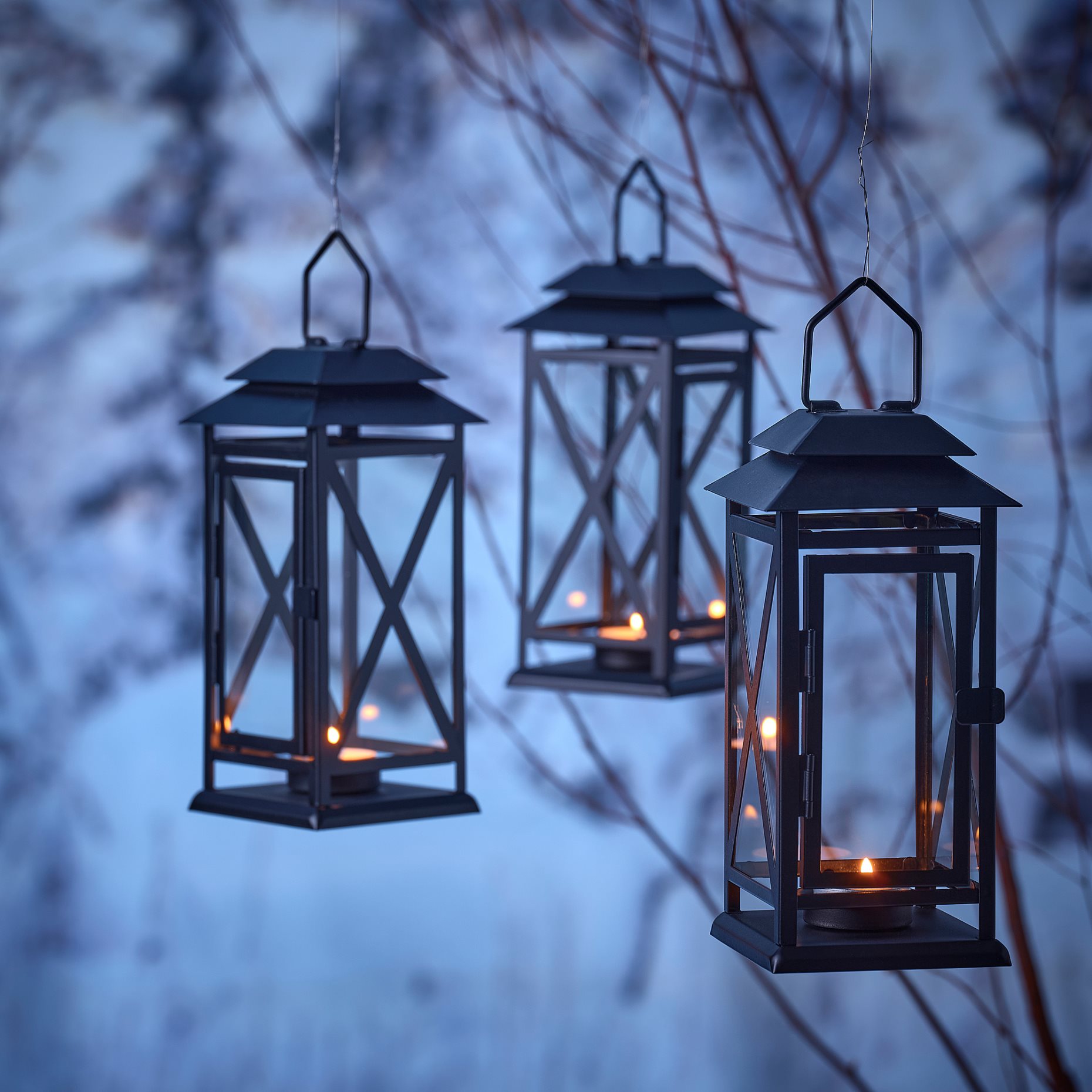 BEFÄSTA, lantern for tealight in/outdoor, 22 cm, 705.480.96