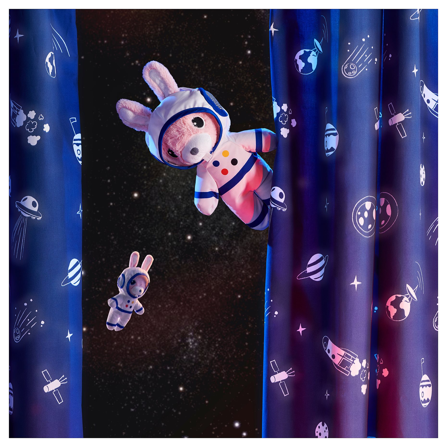 AFTONSPARV, soft toy rabbit with astronaut suit, 28 cm, 705.515.31