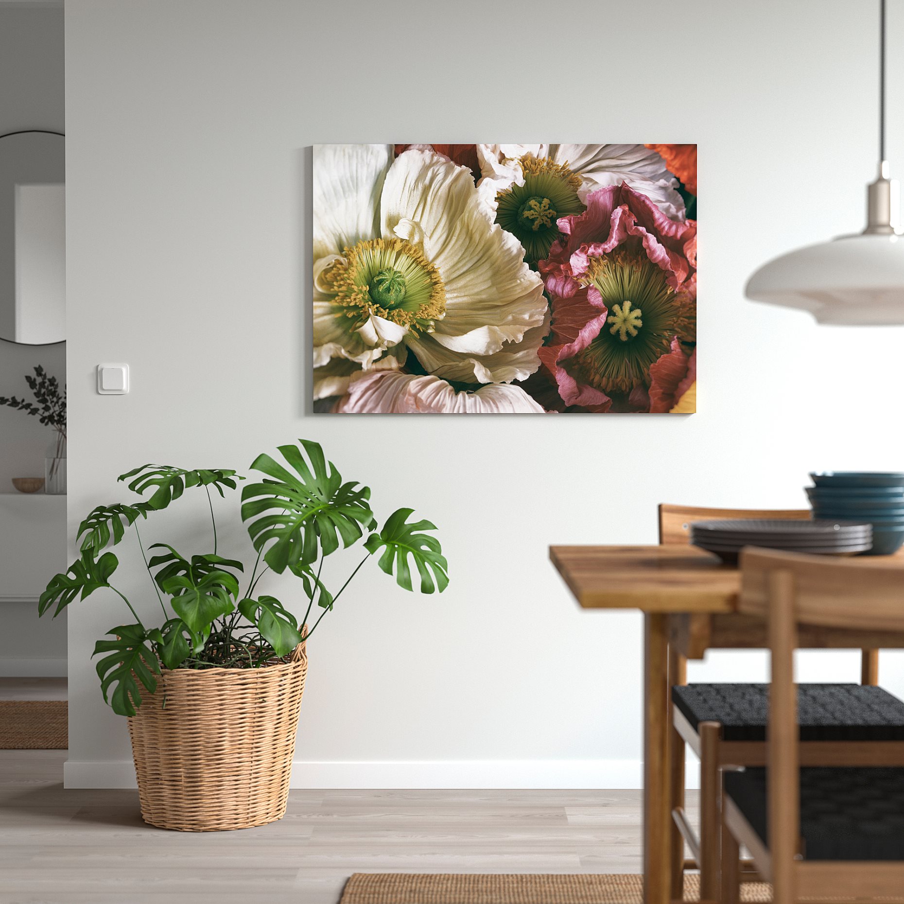 PJÄTTERYD, πίνακας/λουλούδια, 100x70 cm, 705.681.07