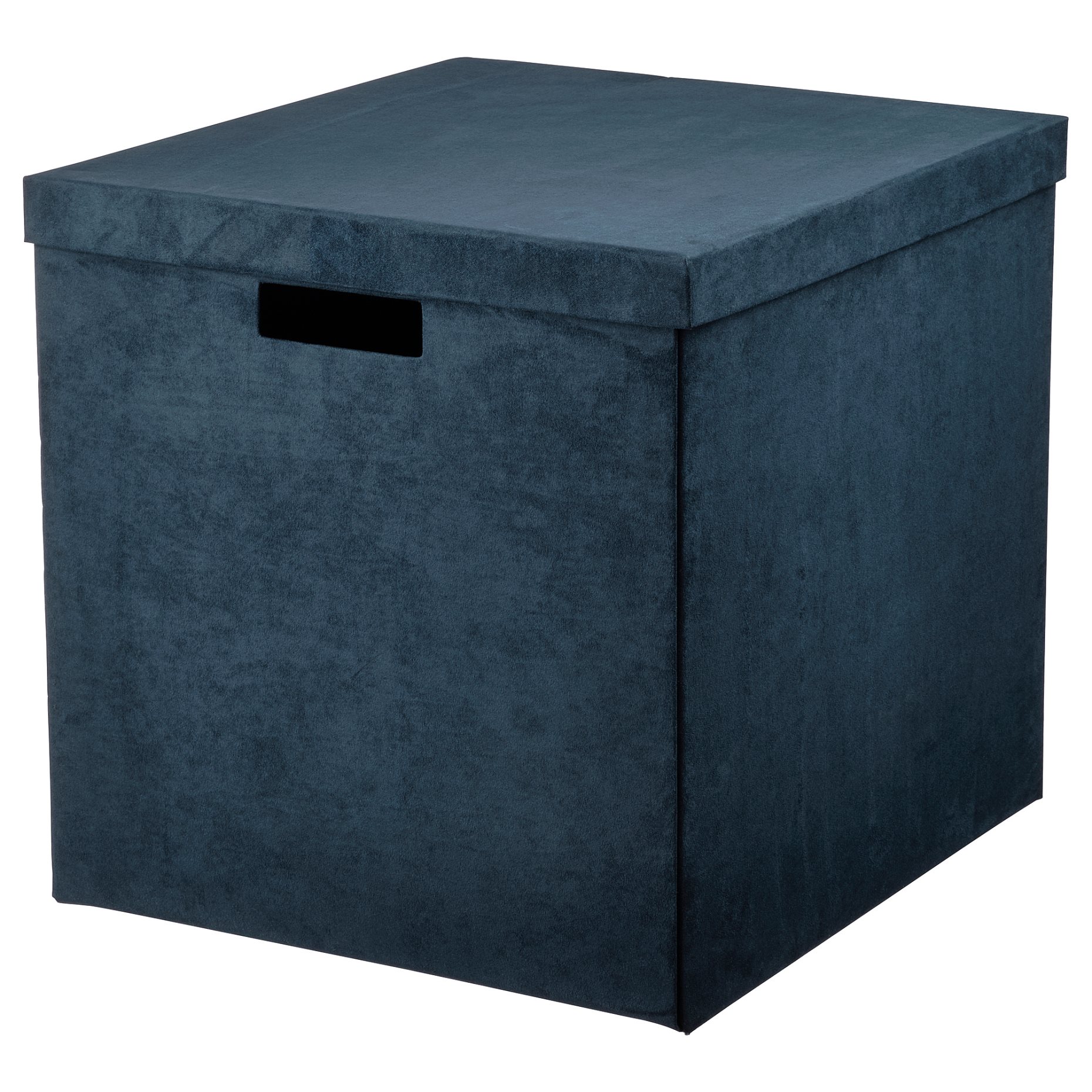 GJÄTTA, storage box with lid/velvet, 32x35x32 cm, 705.704.31