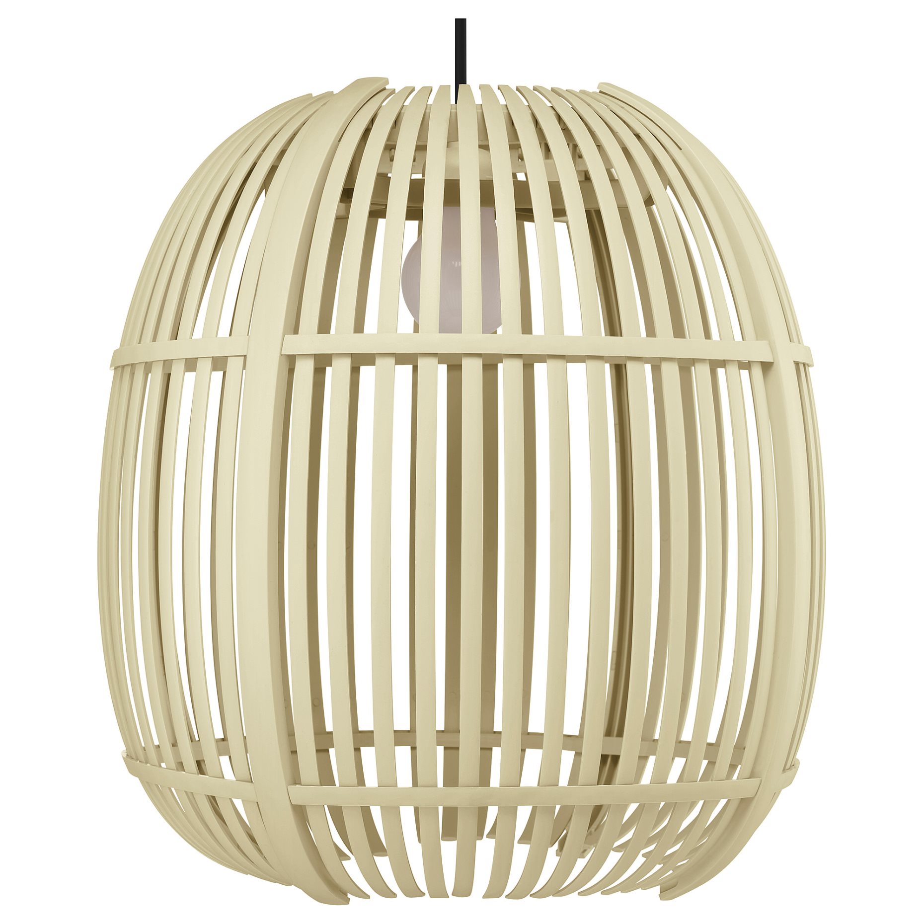 SOLVINDEN, pendant lamp with built-in LED light source/outdoor/oval, 37 cm, 705.718.26