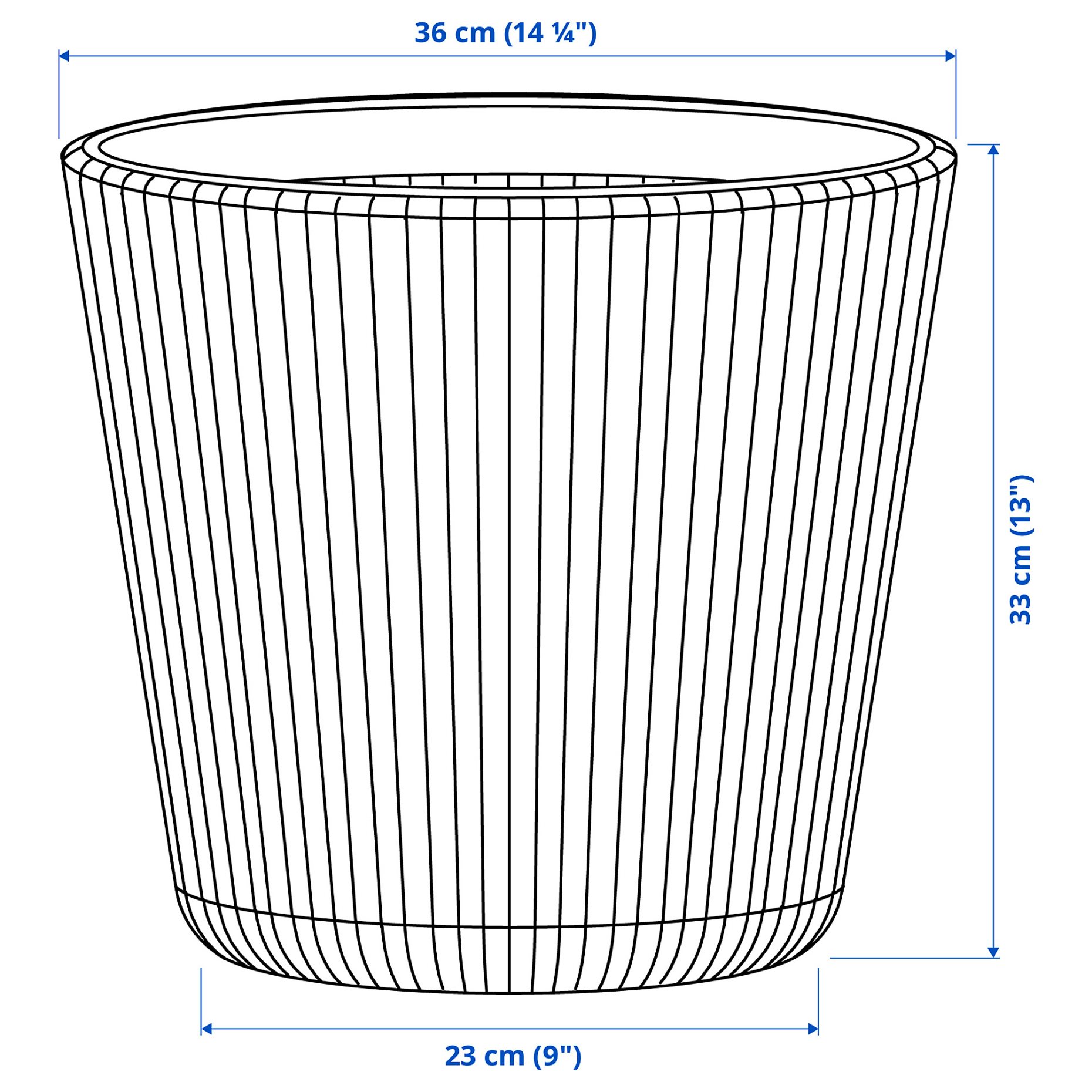 BJORNBAMBU, plant pot in/outdoor, 32 cm, 705.847.63
