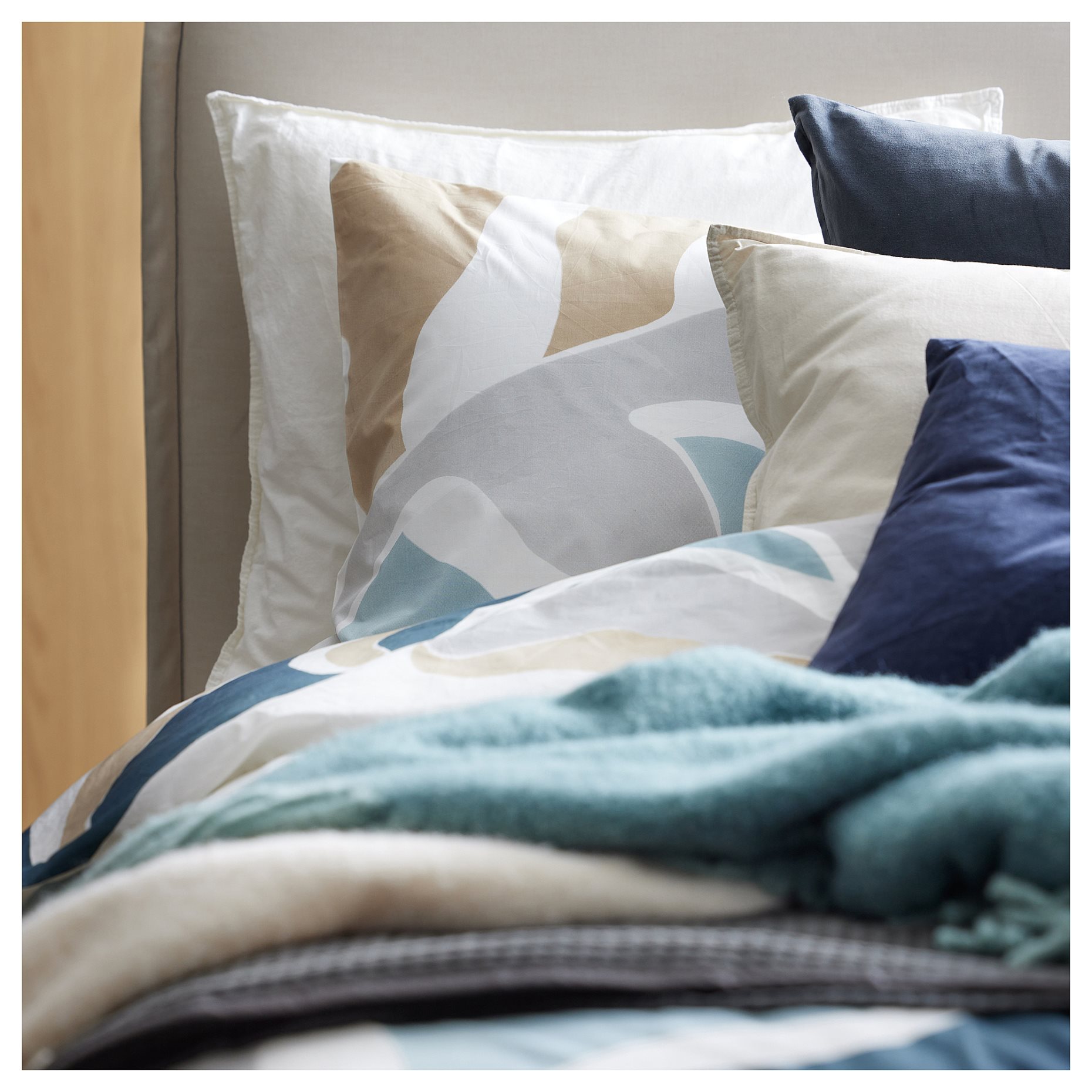 MYGGLASVINGE, παπλωματοθήκη και 2 μαξιλαροθήκες, 240x220/50x60 cm, 705.912.21