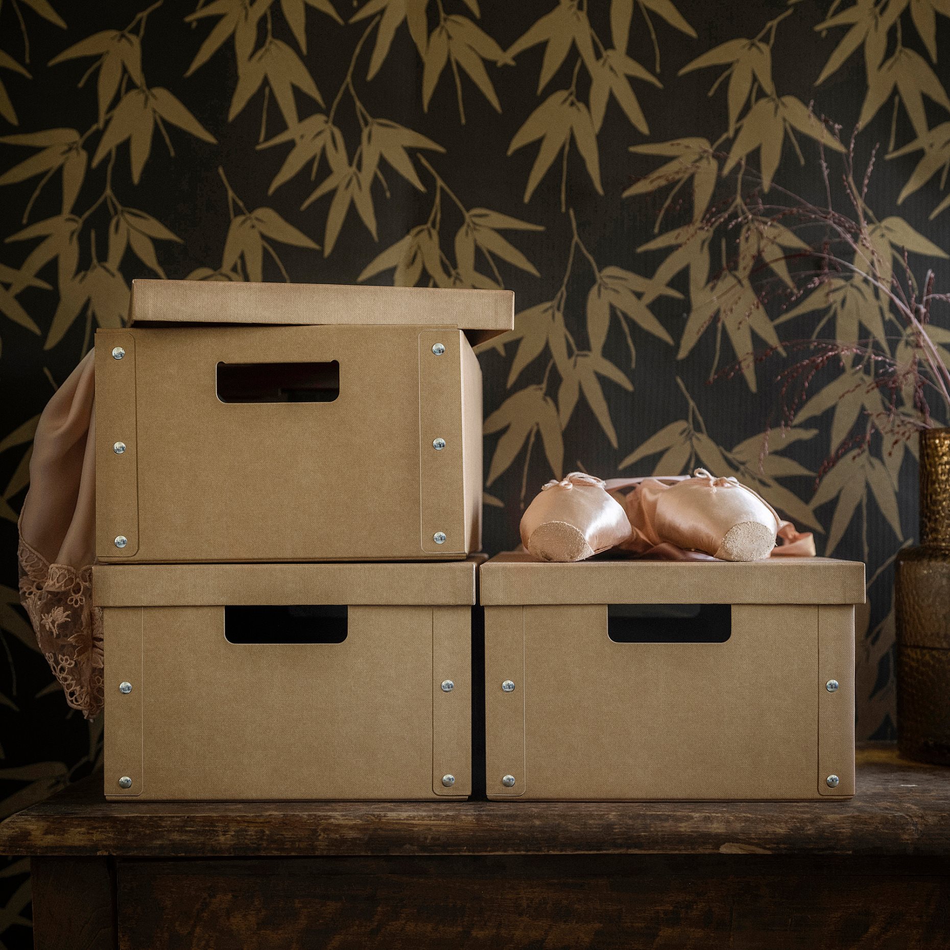 GÄRDESGÅRD, κουτί αποθήκευσης με καπάκι, 25x35x16 cm, 705.969.35