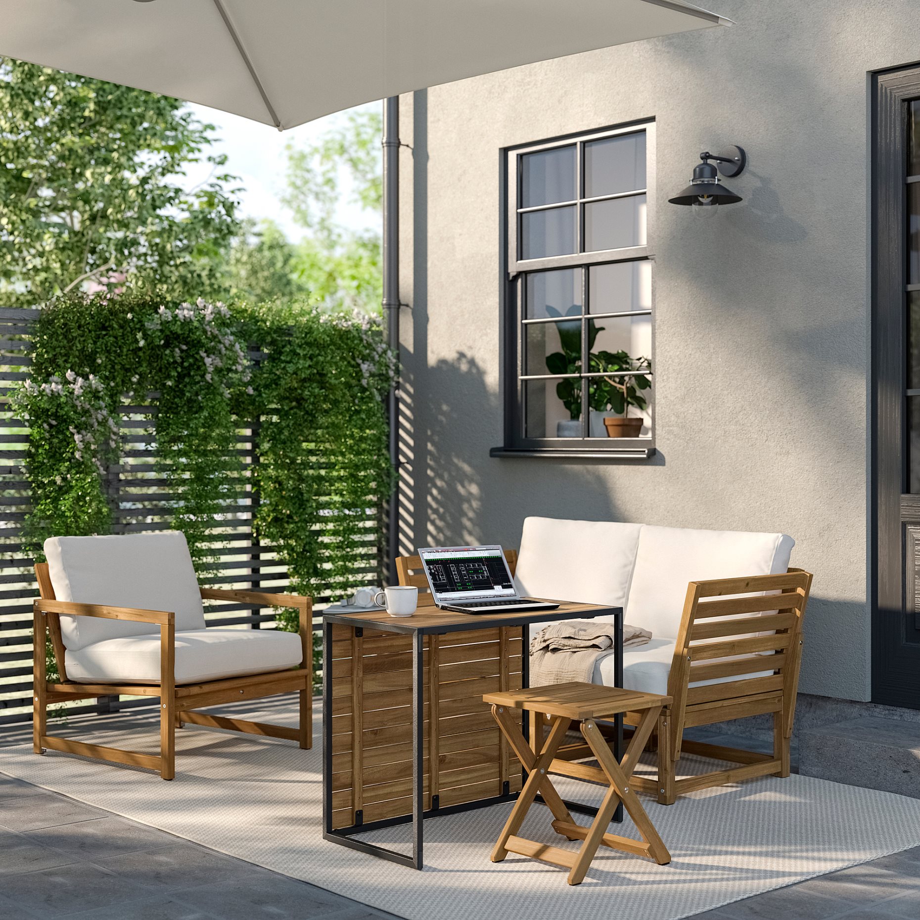 HÅKANSKÄR, coffee table outdoor, 80x64 cm, 705.971.62