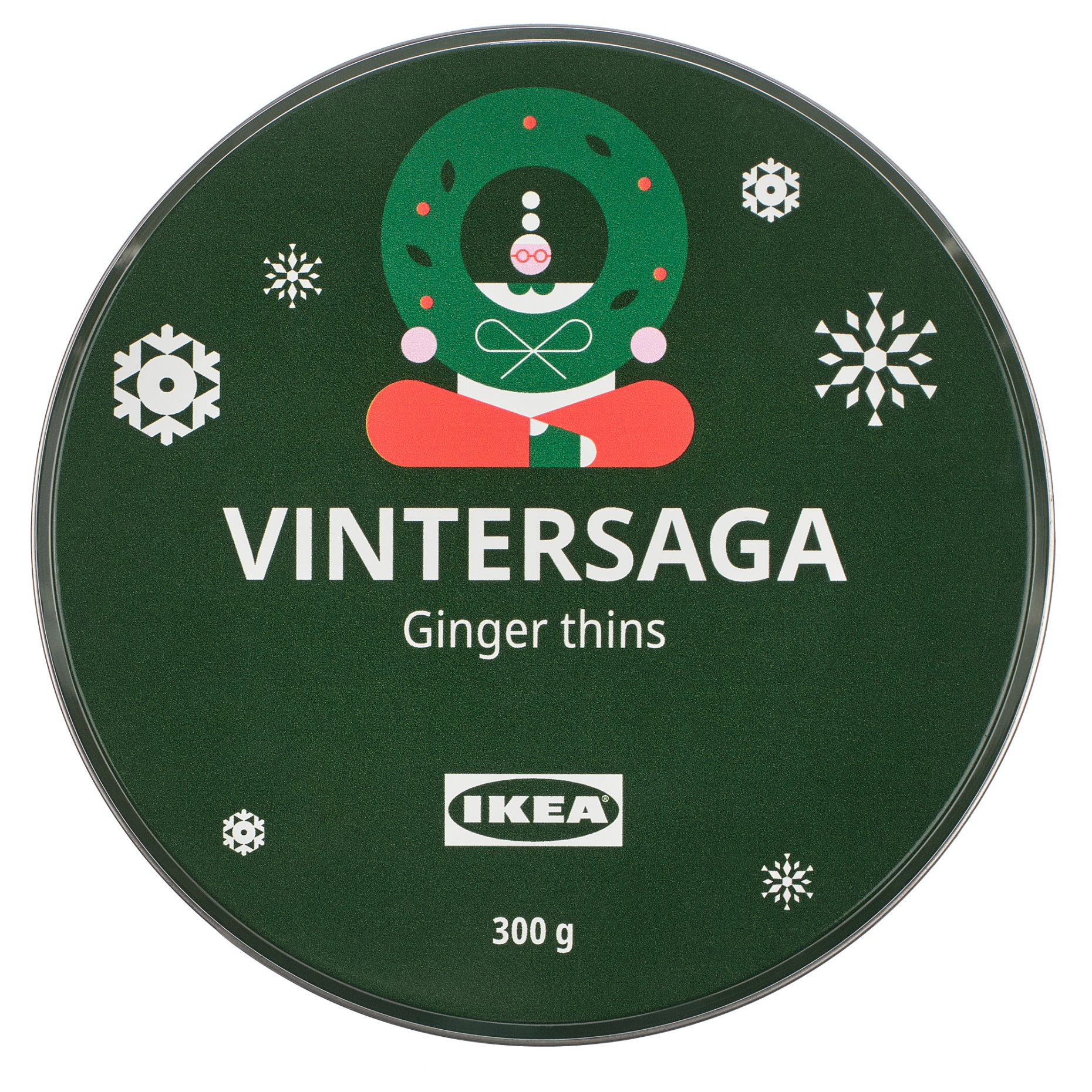 VINTERSAGA, ginger thins in tin, 300 g, 706.119.74