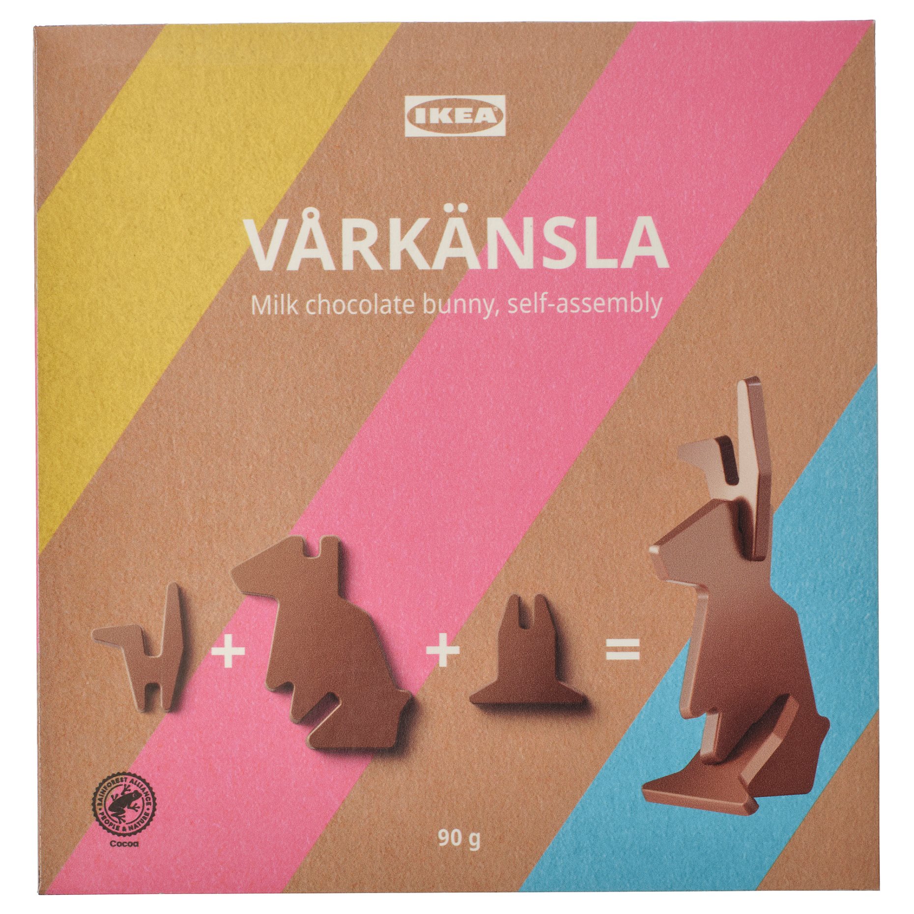VÅRKÄNSLA, milk choco bunny self-assembly/RAC certified, 90 g, 706.231.04